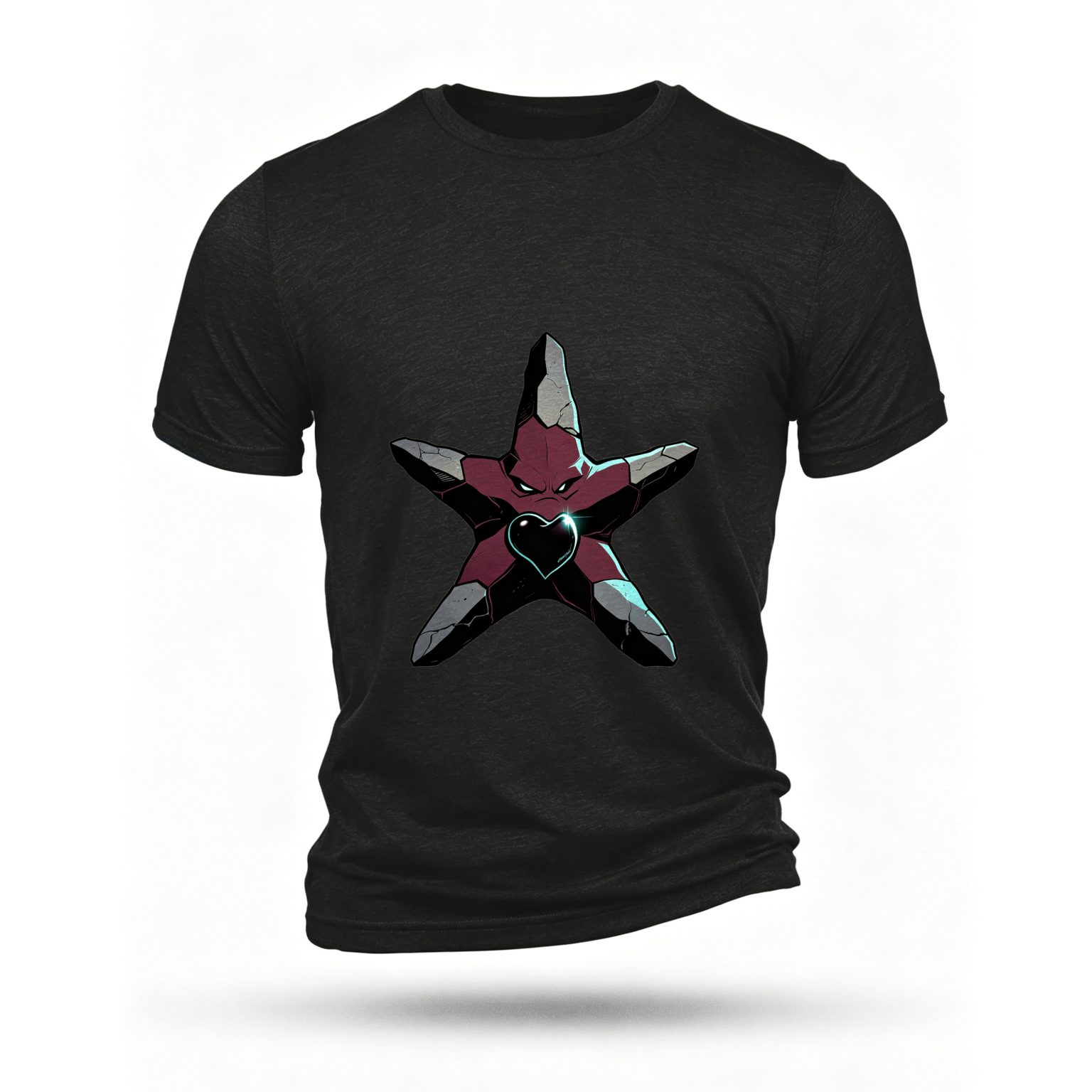 Black T-shirt, front print