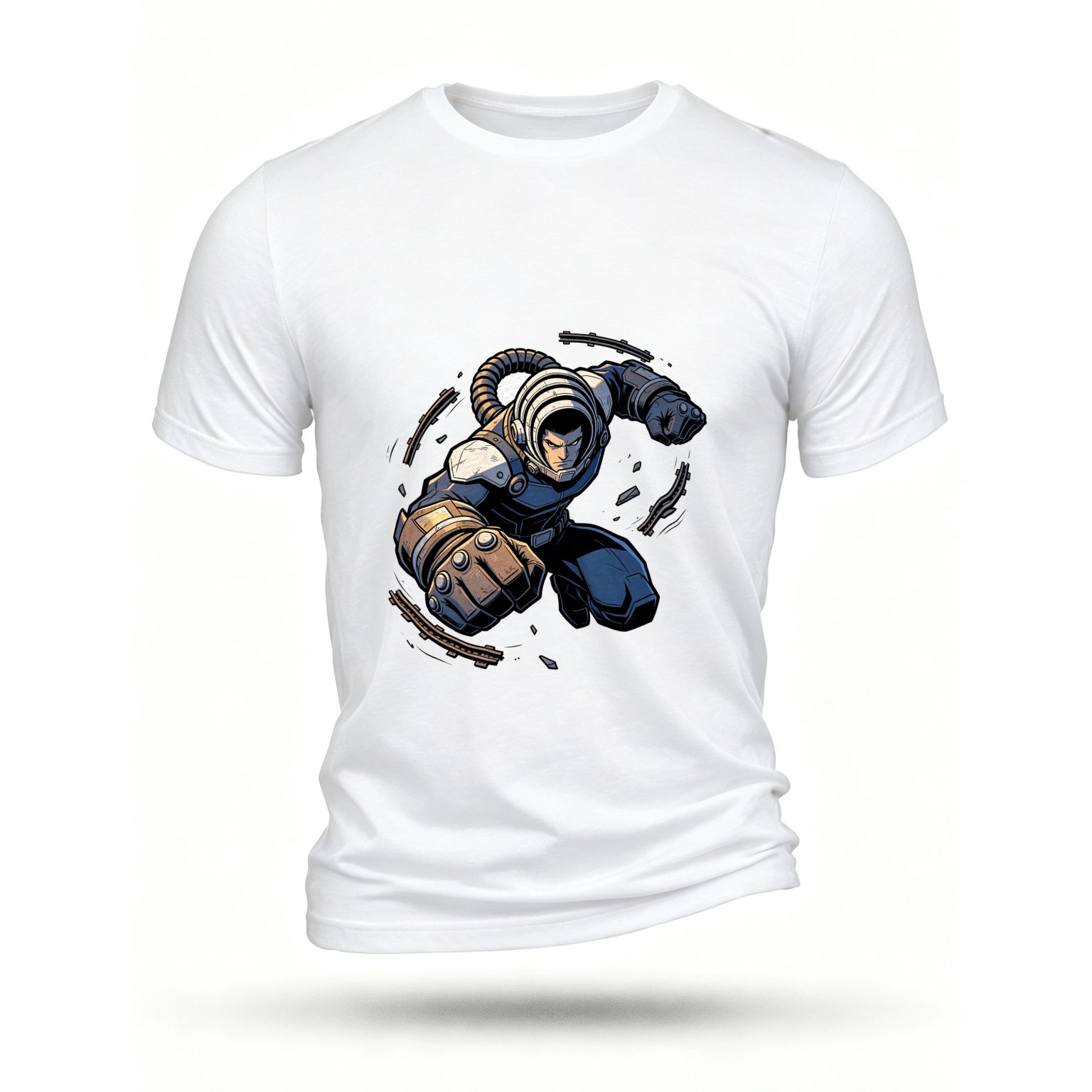 White T-shirt, front print