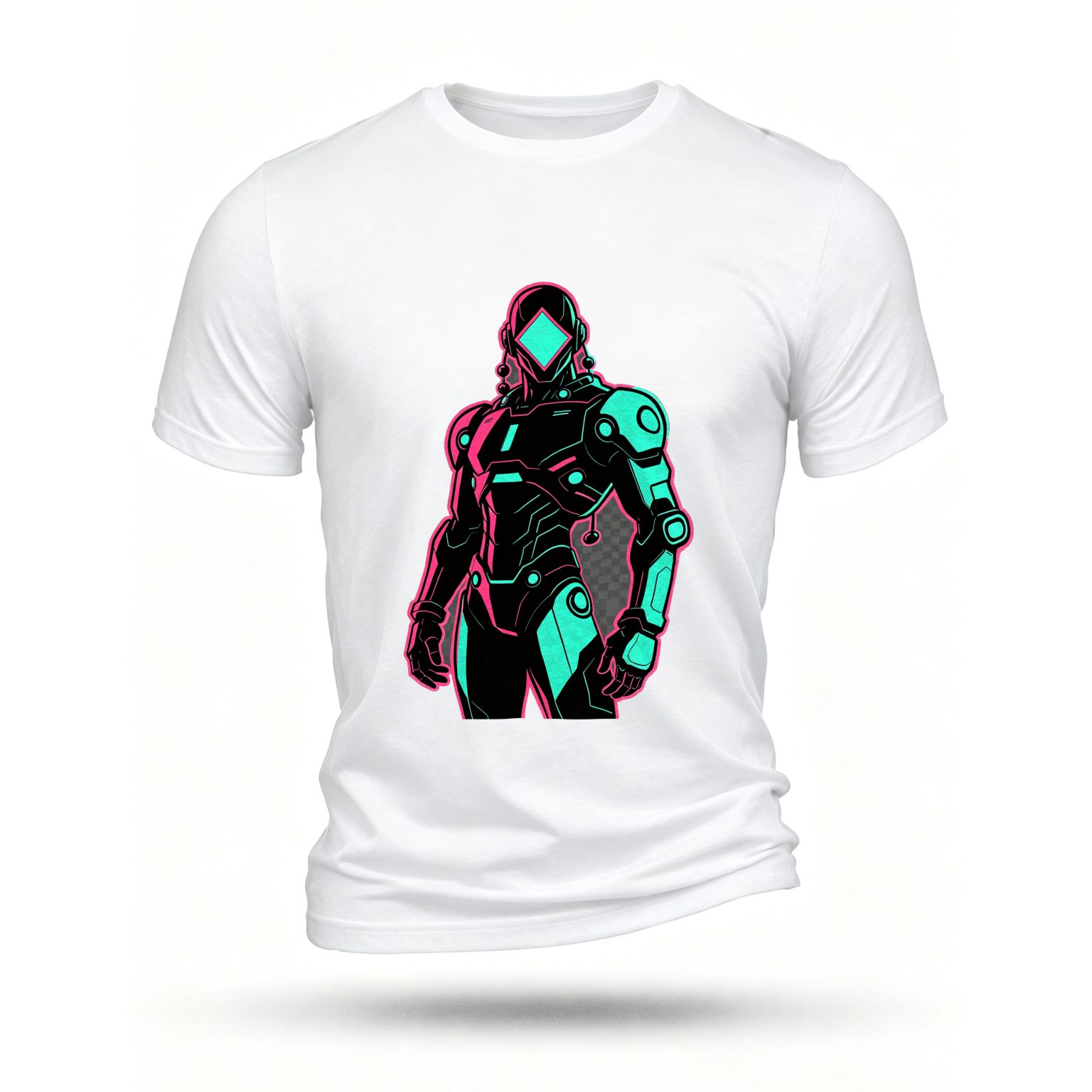 White T-shirt, front print