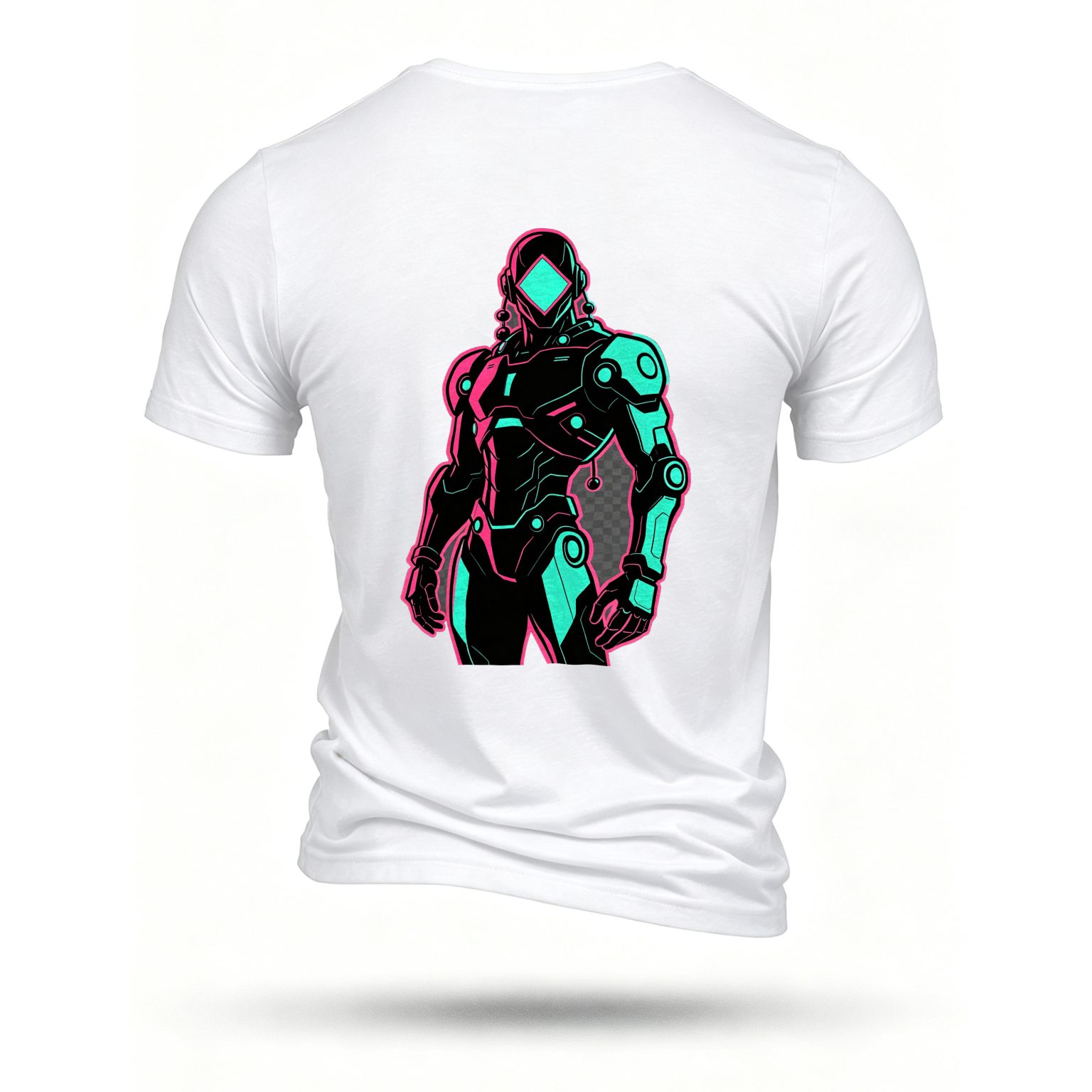 White T-shirt, back print