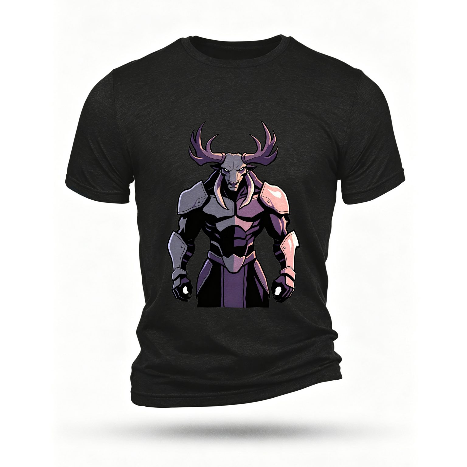 Black T-shirt, front print