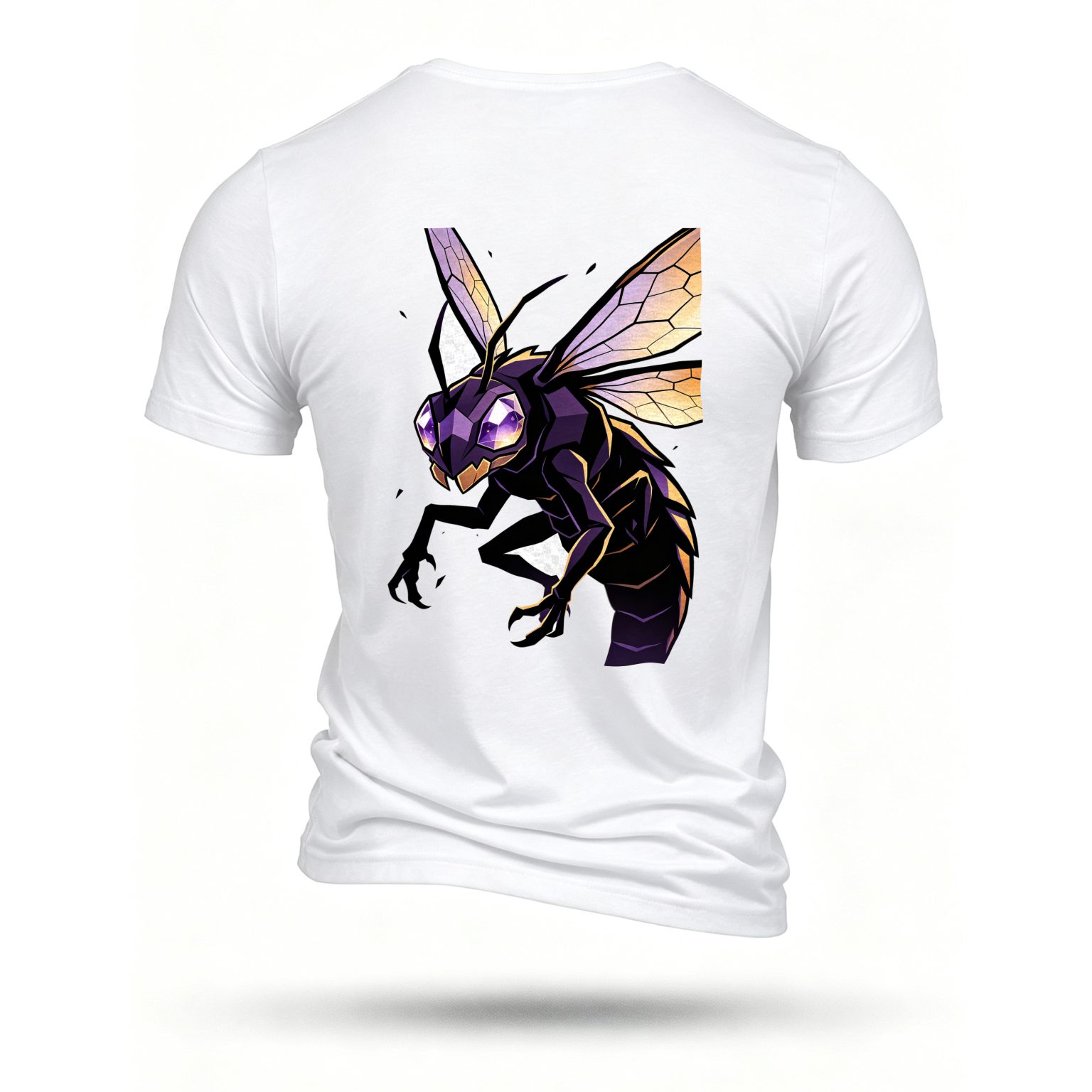 White T-shirt, back print