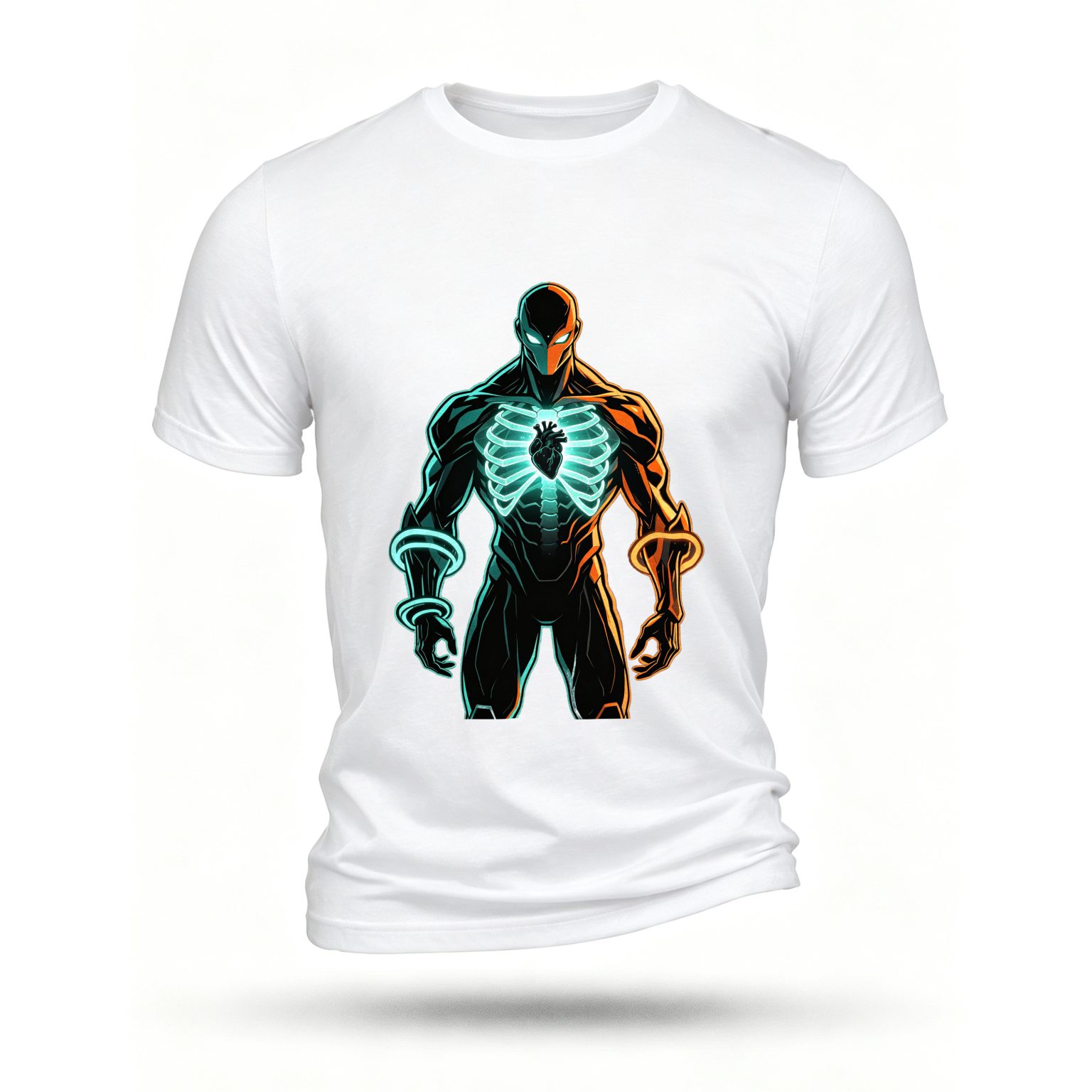 White T-shirt, front print