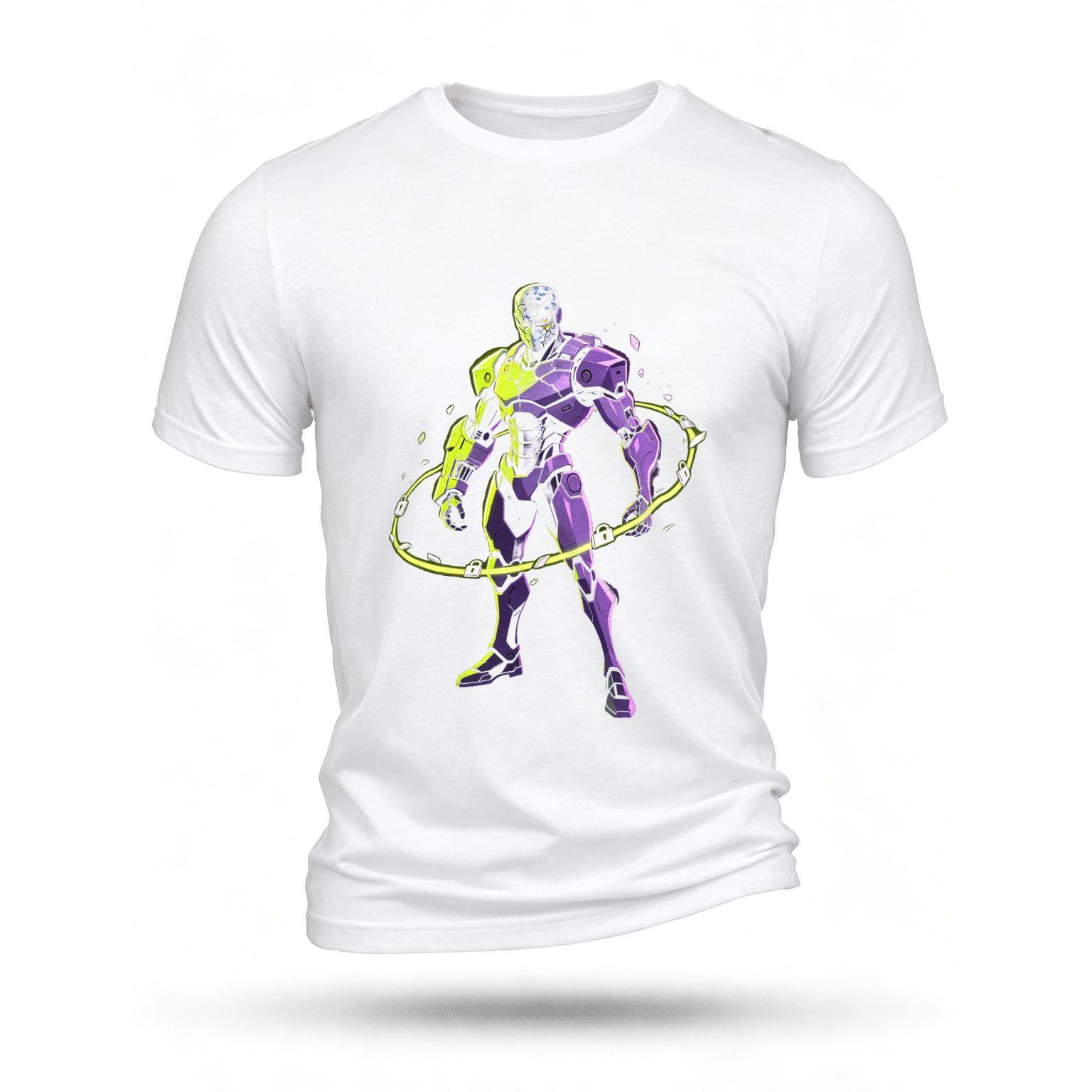 White T-shirt, front print