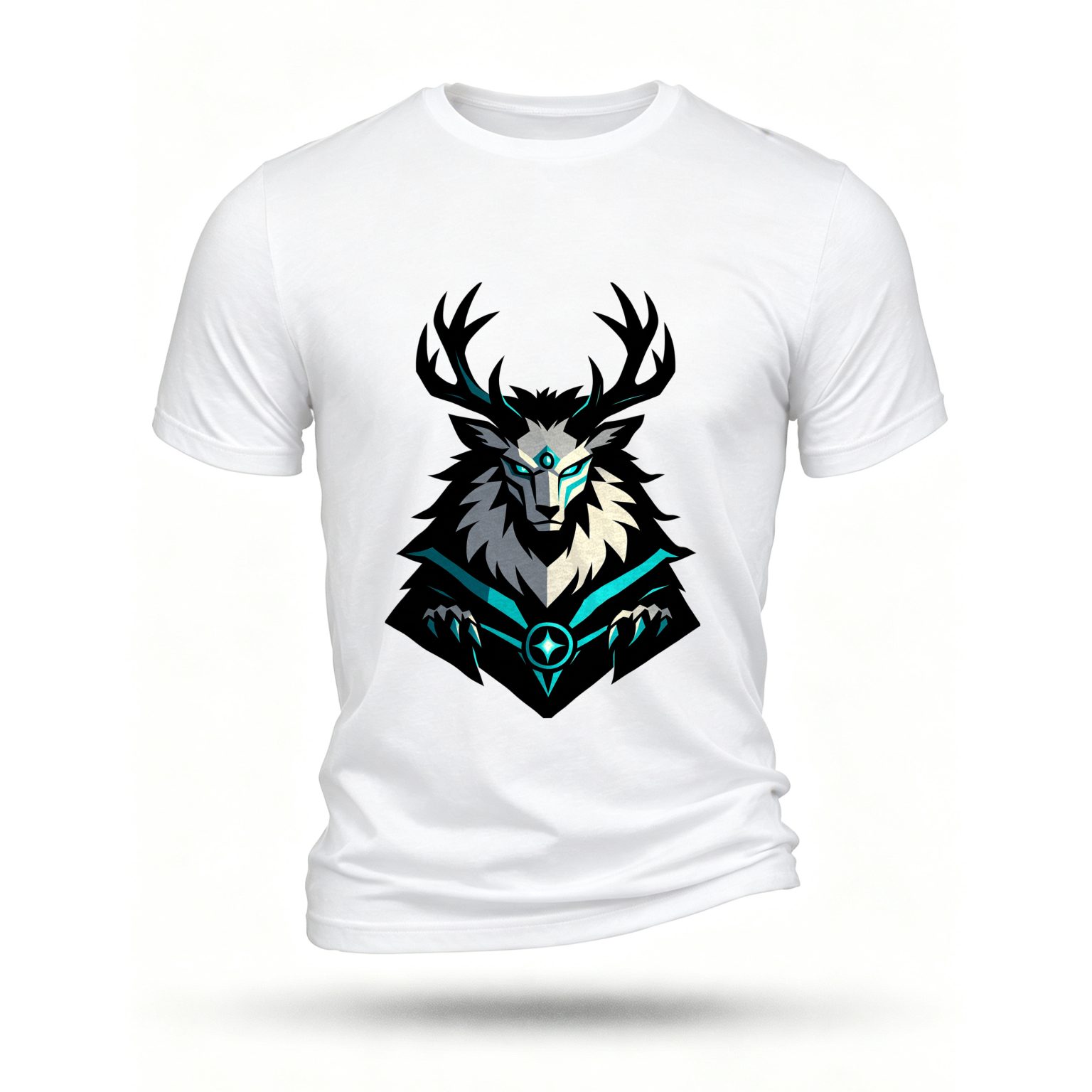 White T-shirt, front print