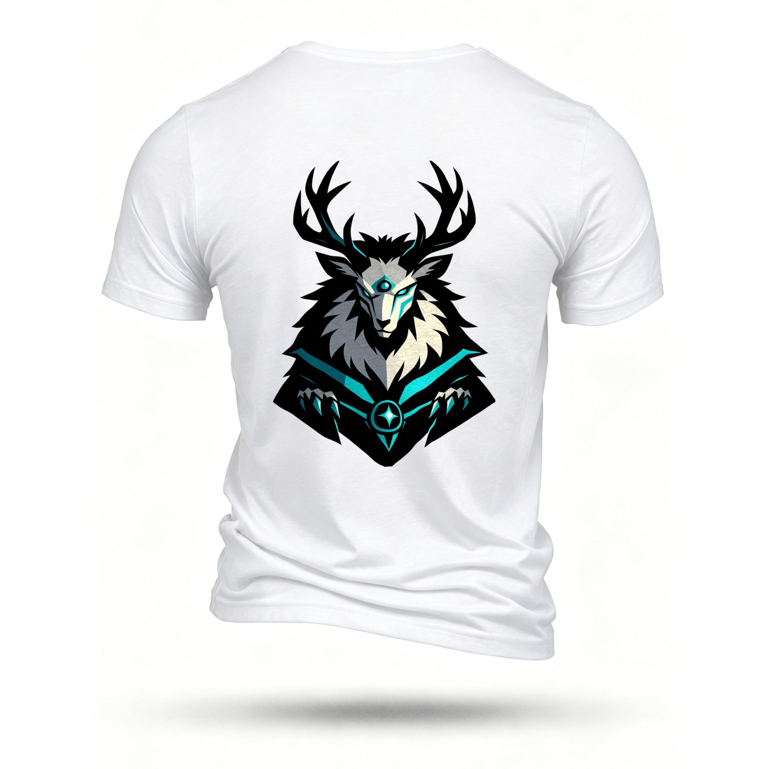 White T-shirt, back print