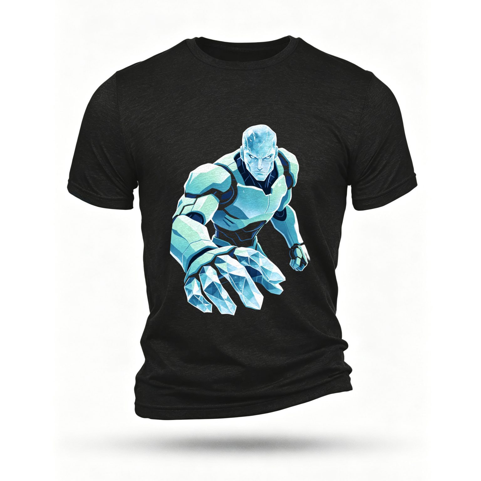 Black T-shirt, front print