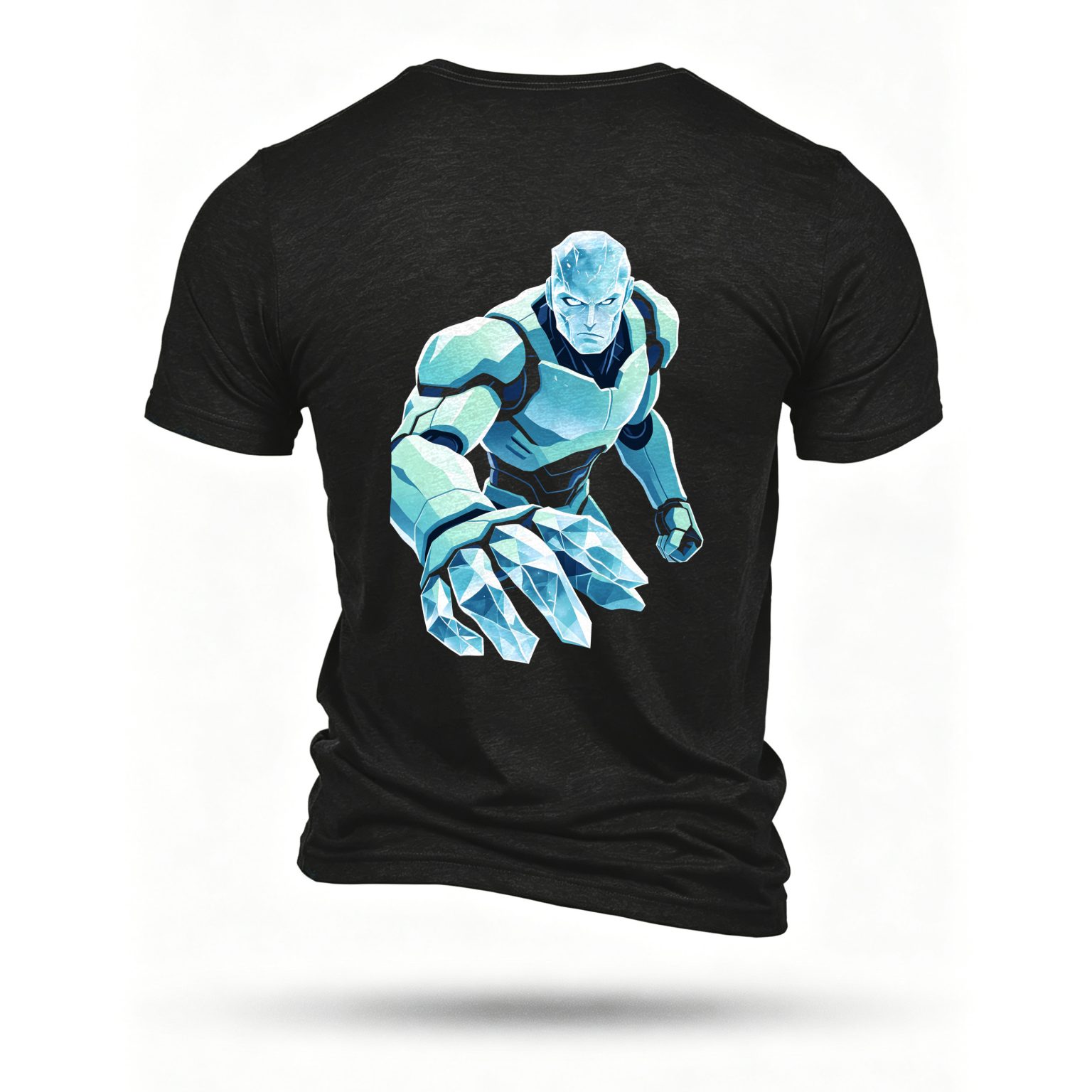 Black T-shirt, back print