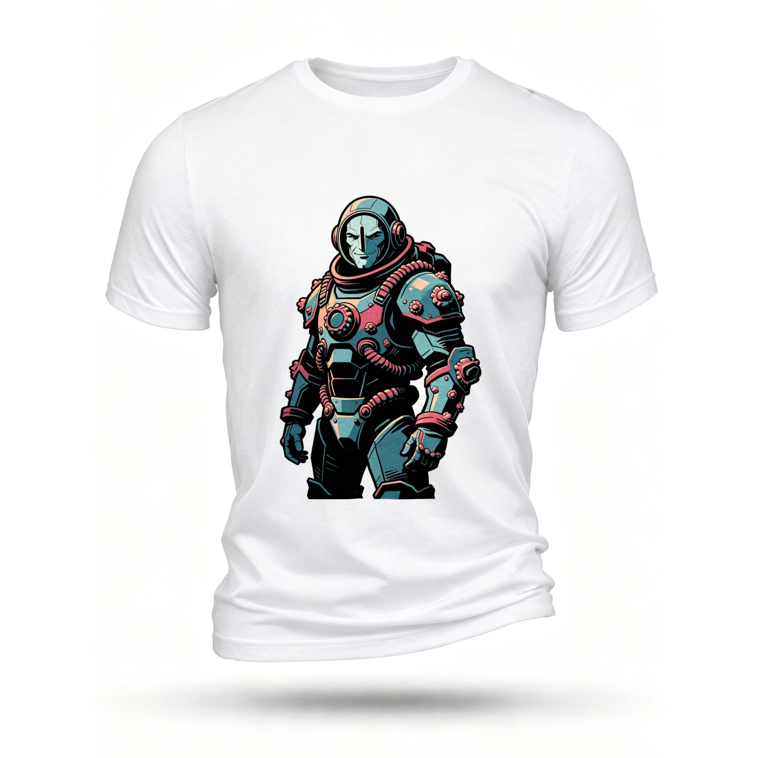 White T-shirt, front print