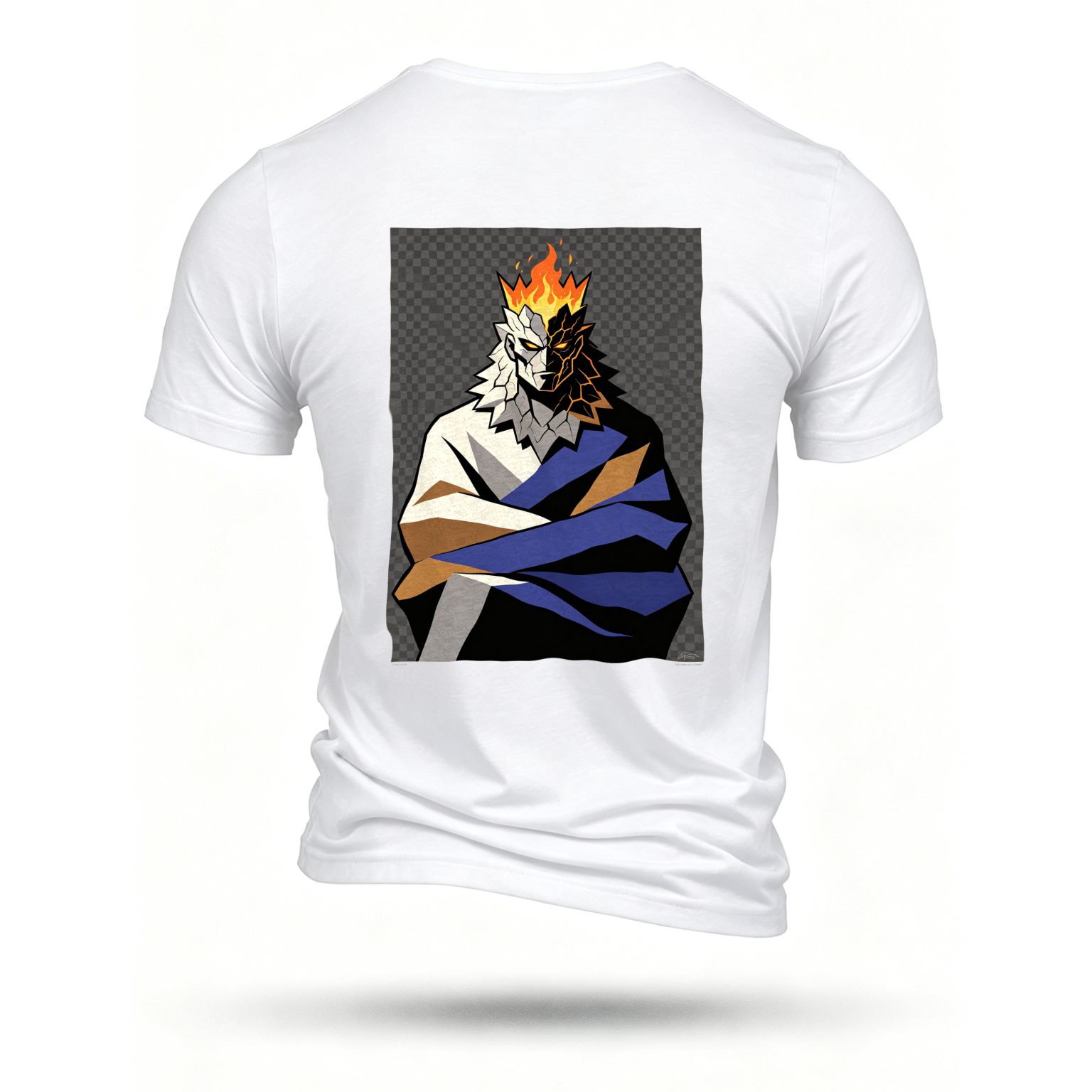 White T-shirt, back print