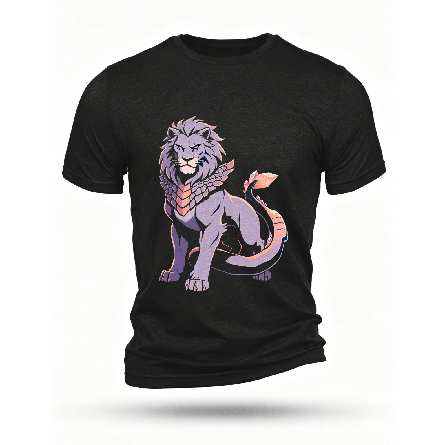 Black T-shirt, front print