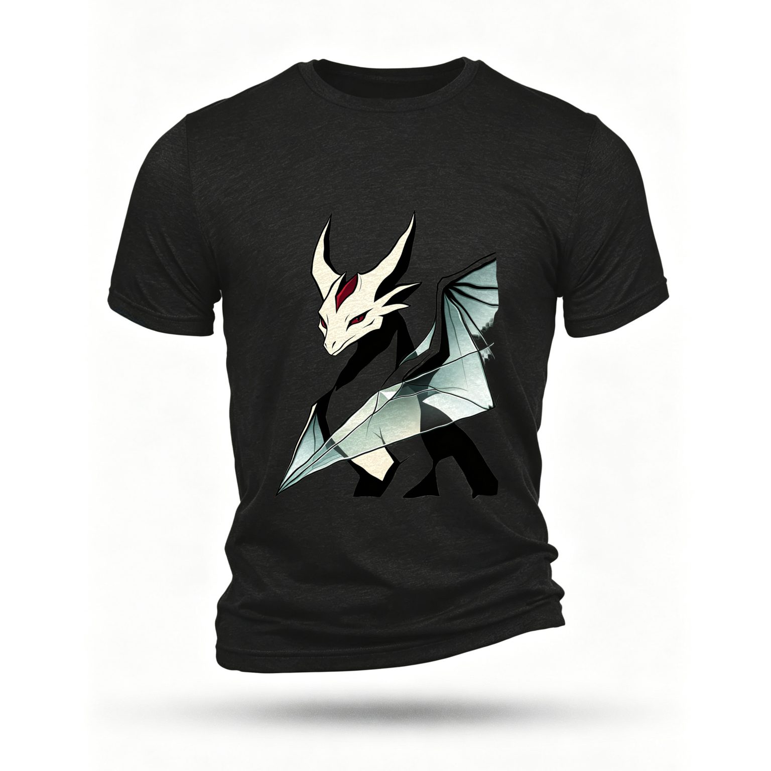 Black T-shirt, front print