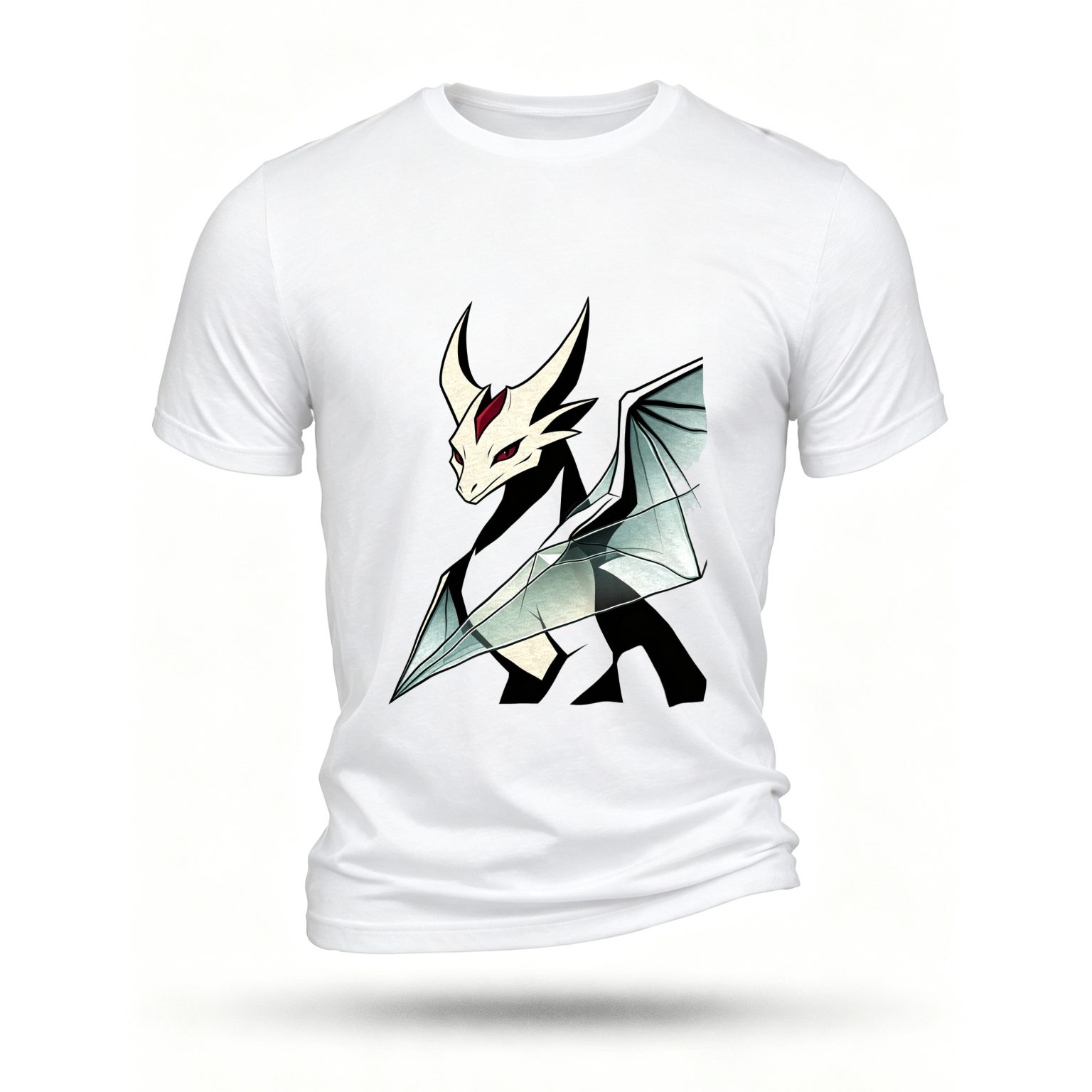 White T-shirt, front print