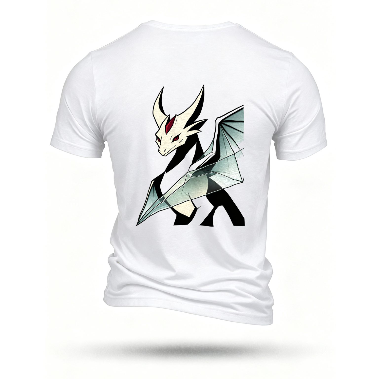 White T-shirt, back print