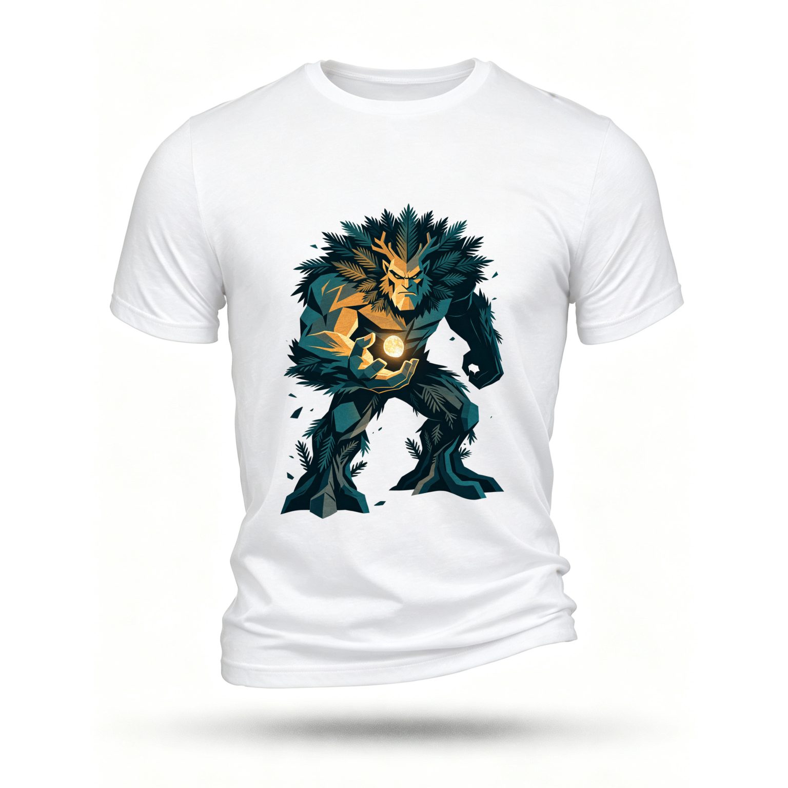 White T-shirt, front print