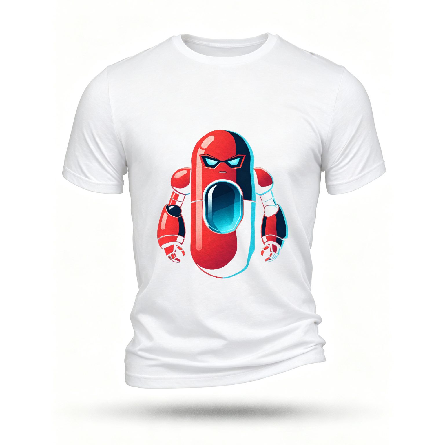 White T-shirt, front print