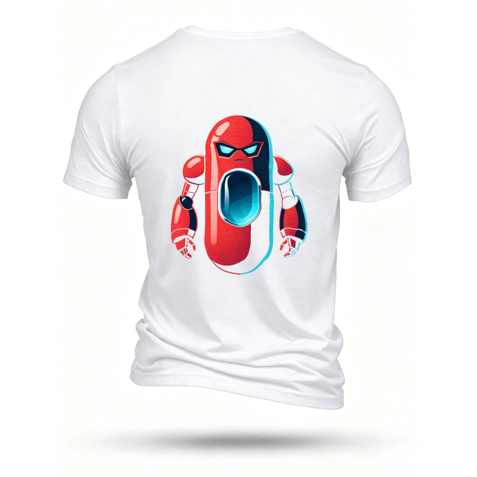 White T-shirt, back print