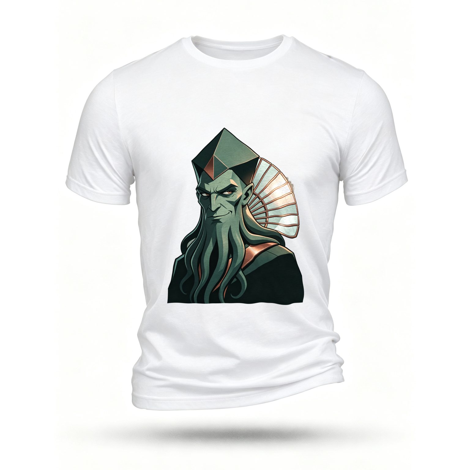 White T-shirt, front print