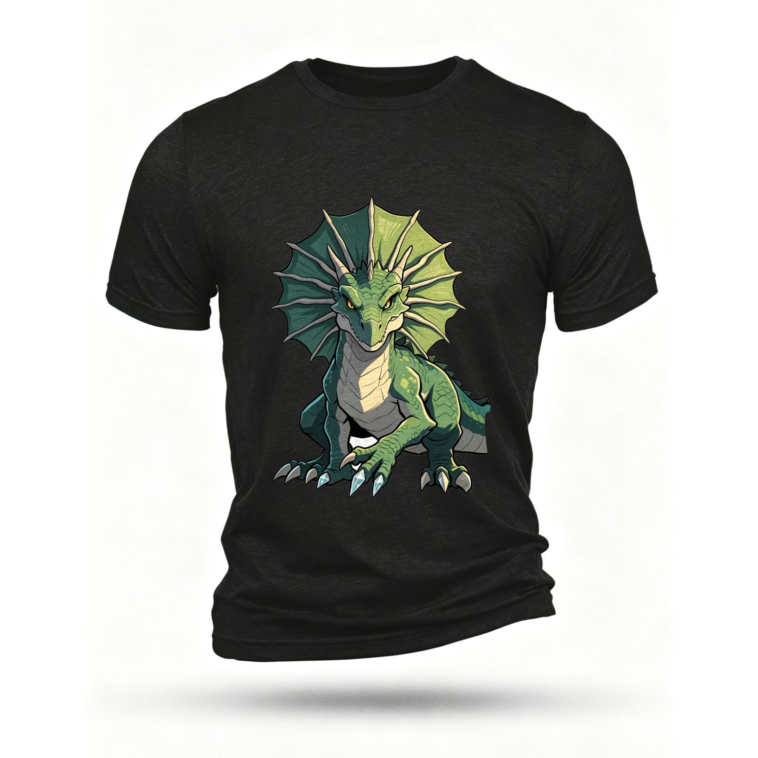 Black T-shirt, front print