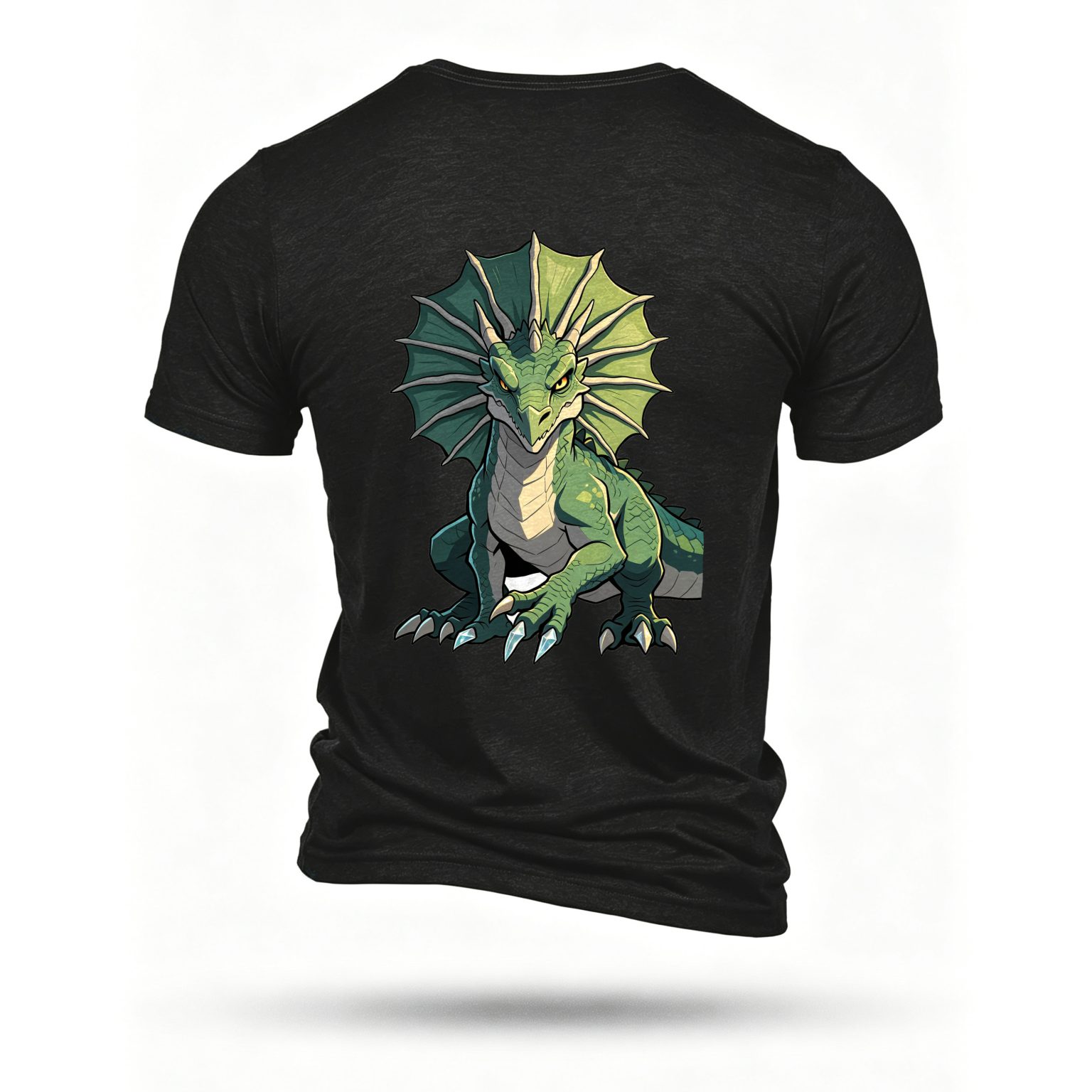 Black T-shirt, back print