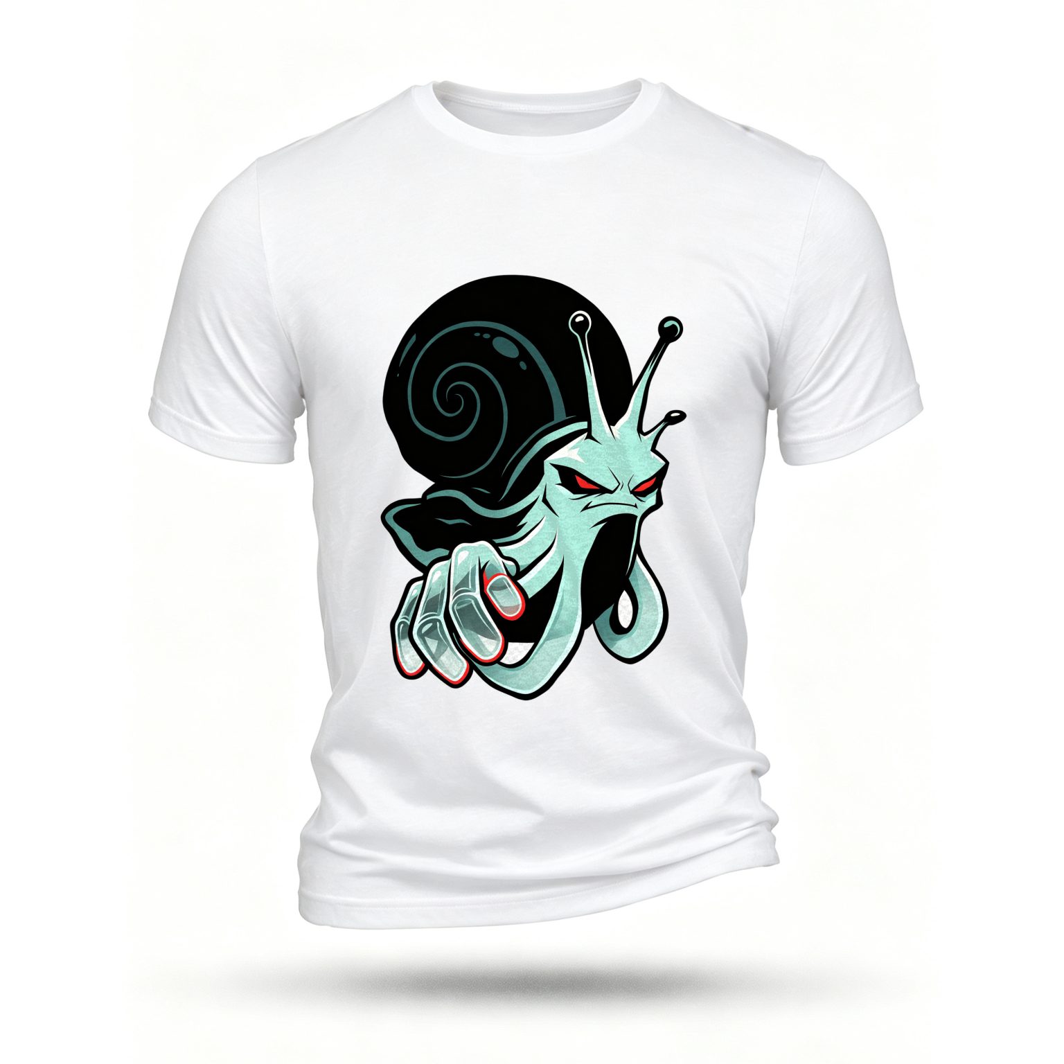 White T-shirt, front print