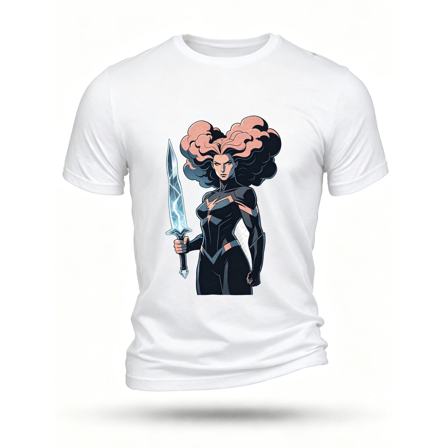 White T-shirt, front print