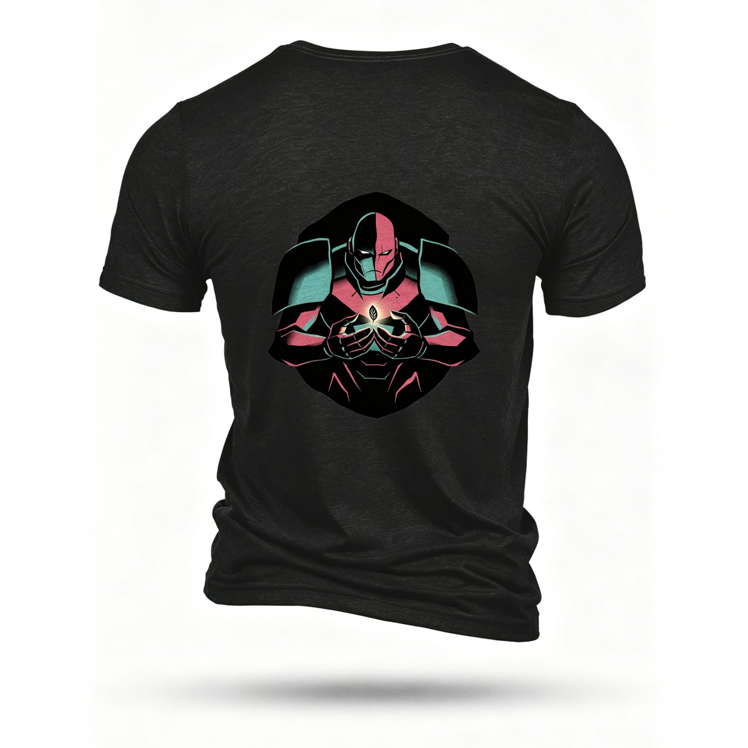 Black T-shirt, back print