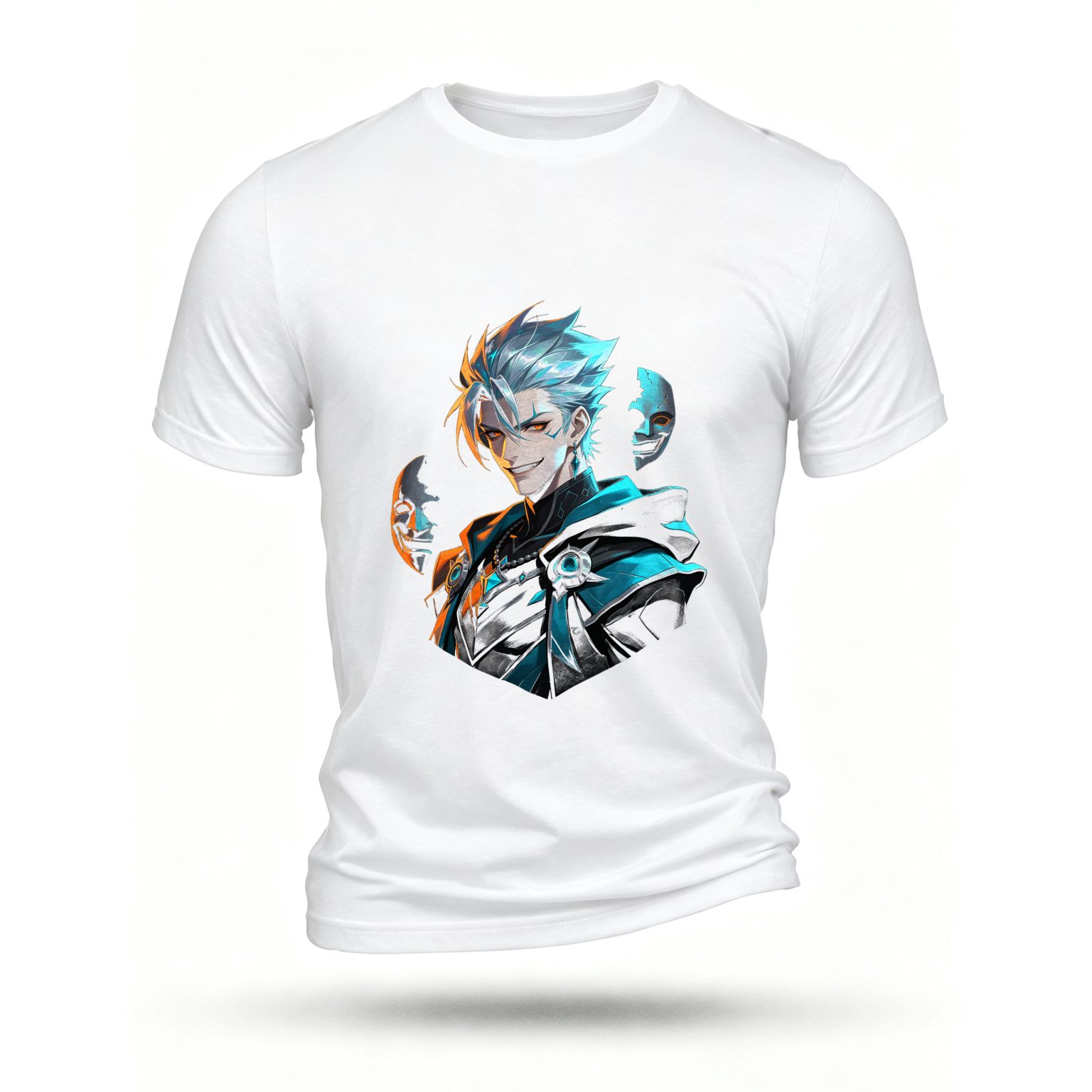 White T-shirt, front print