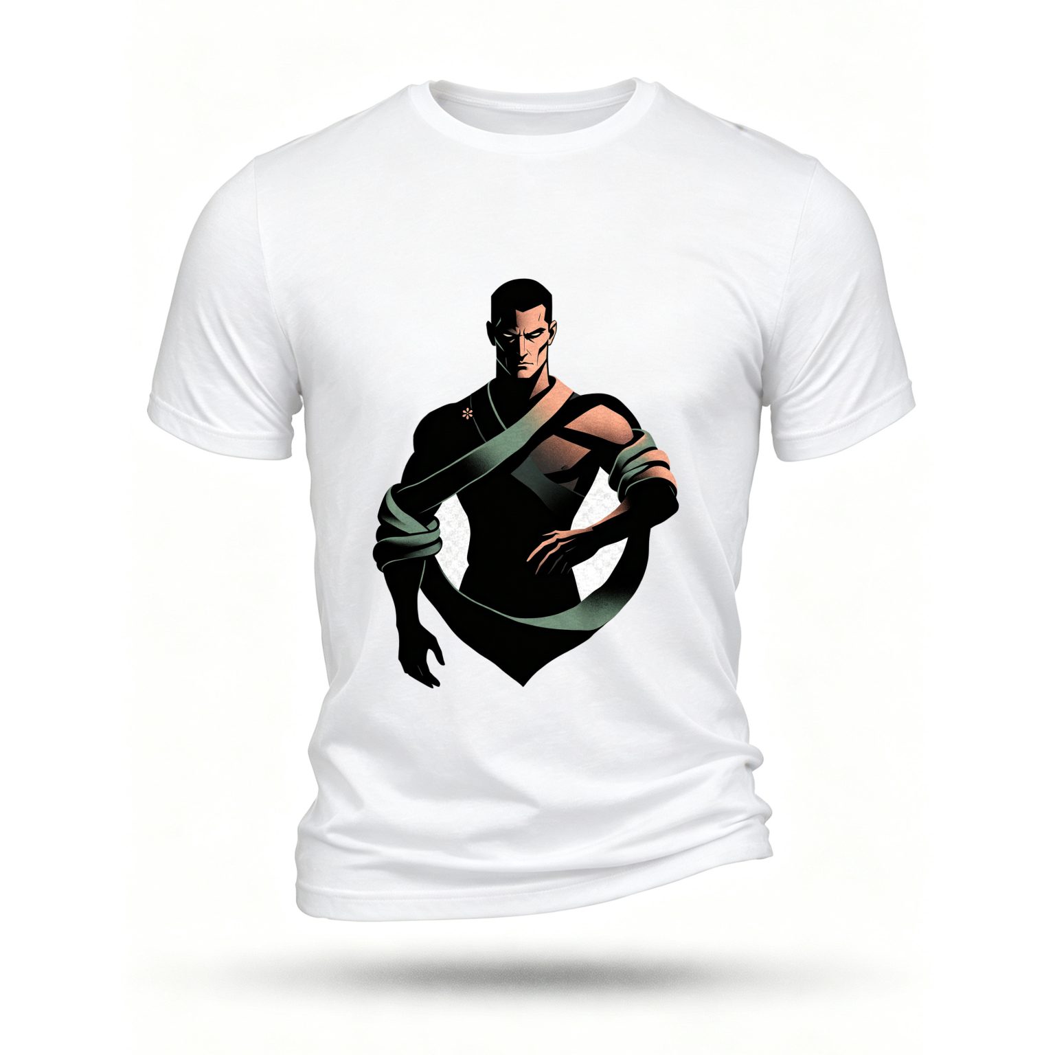 White T-shirt, front print