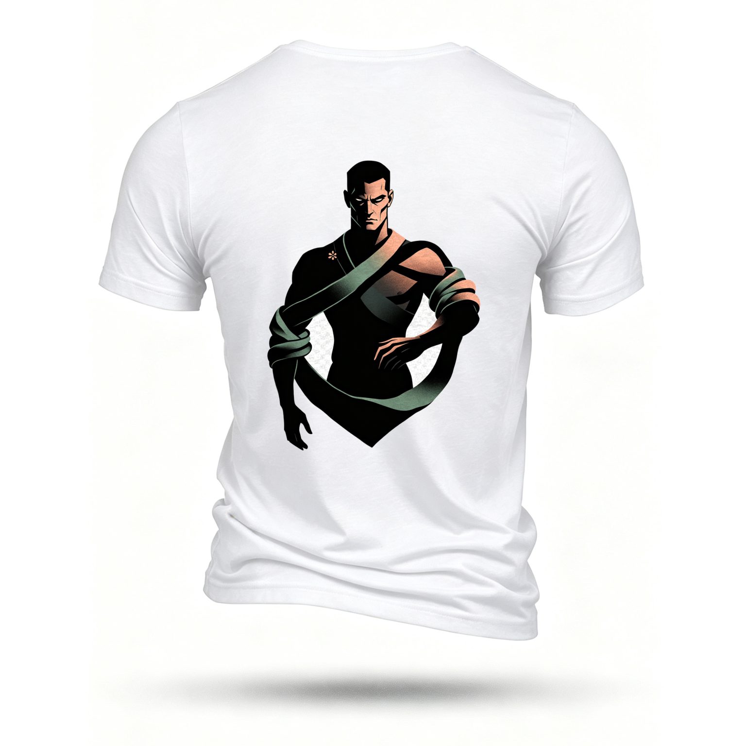 White T-shirt, back print