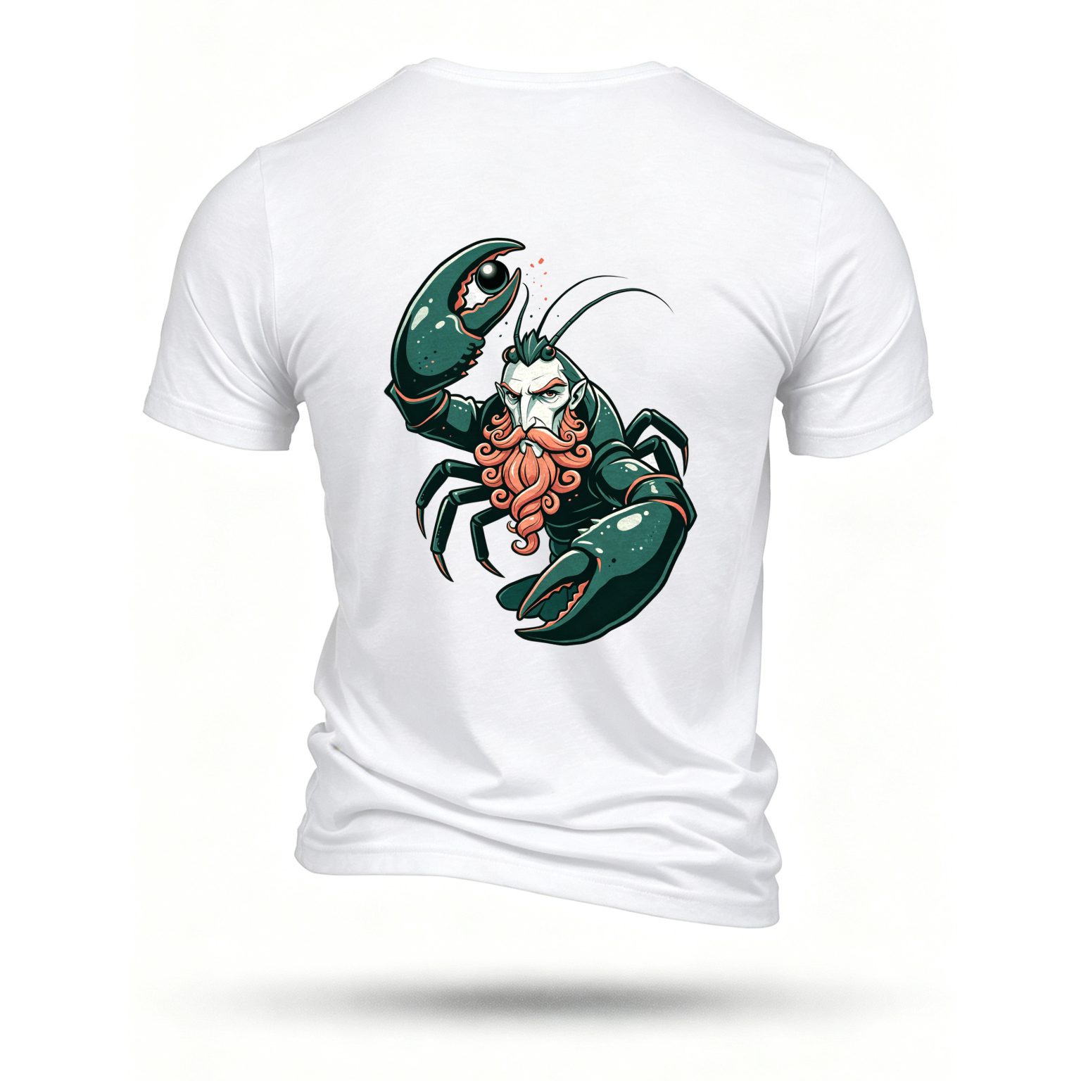White T-shirt, back print