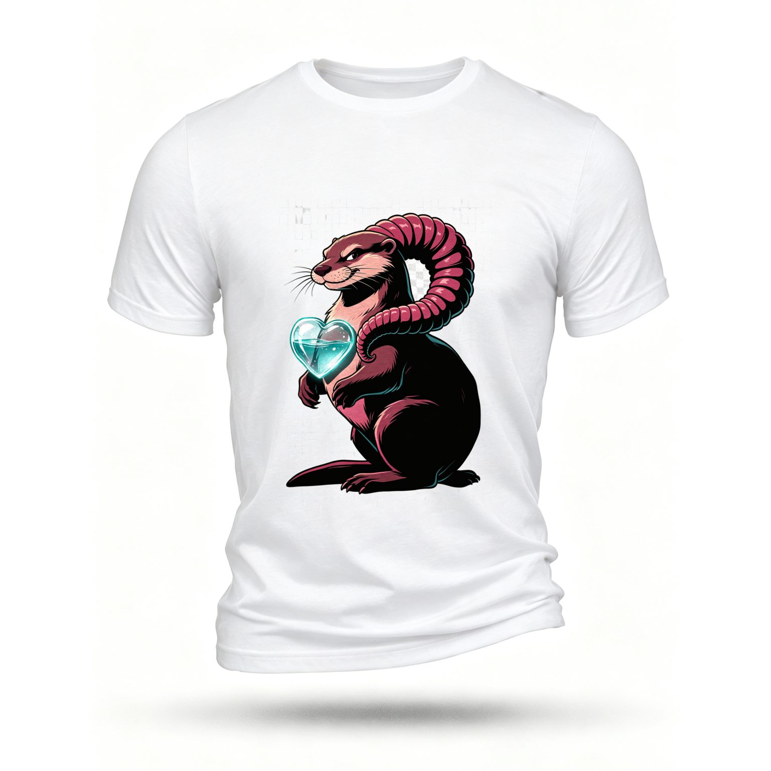 White T-shirt, front print