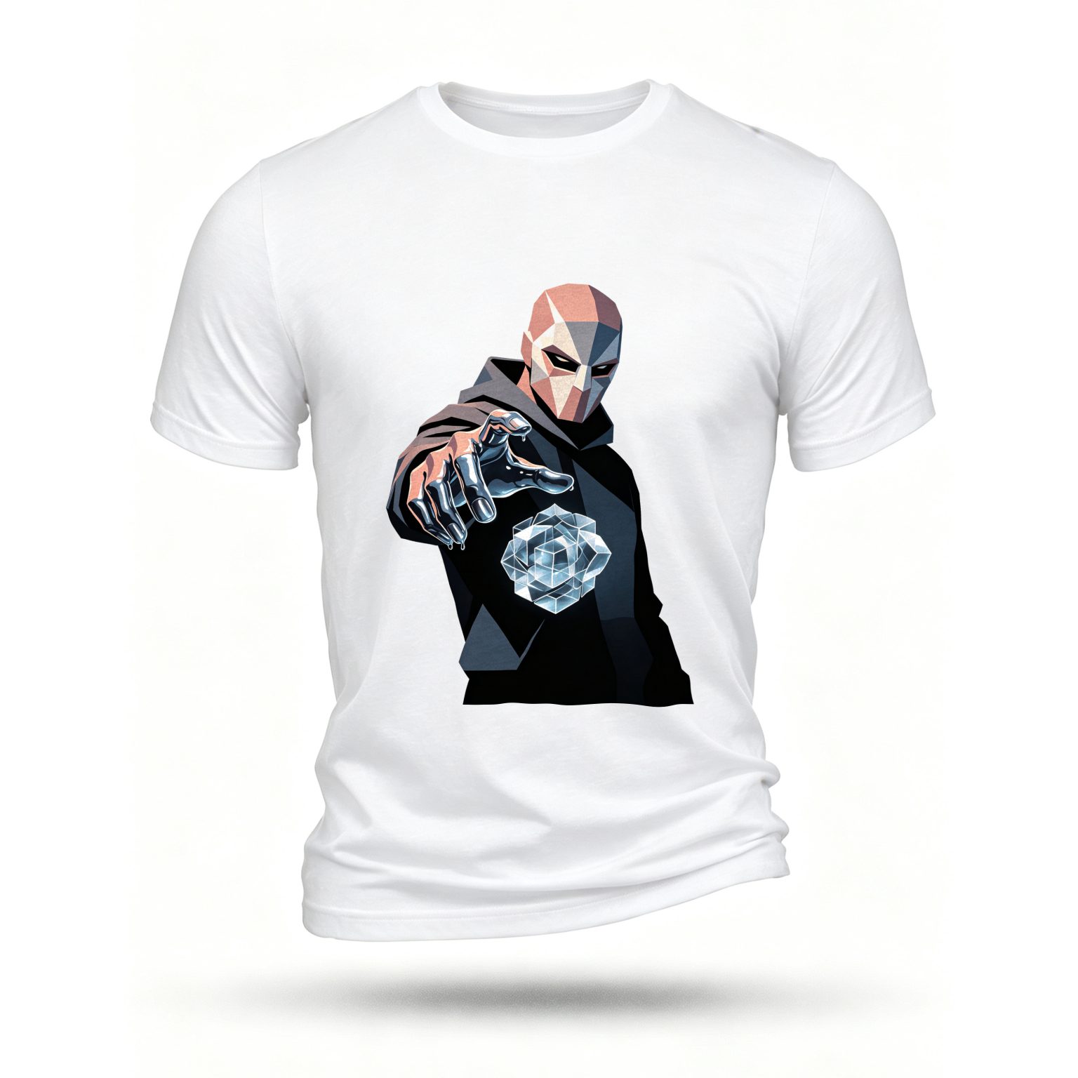White T-shirt, front print
