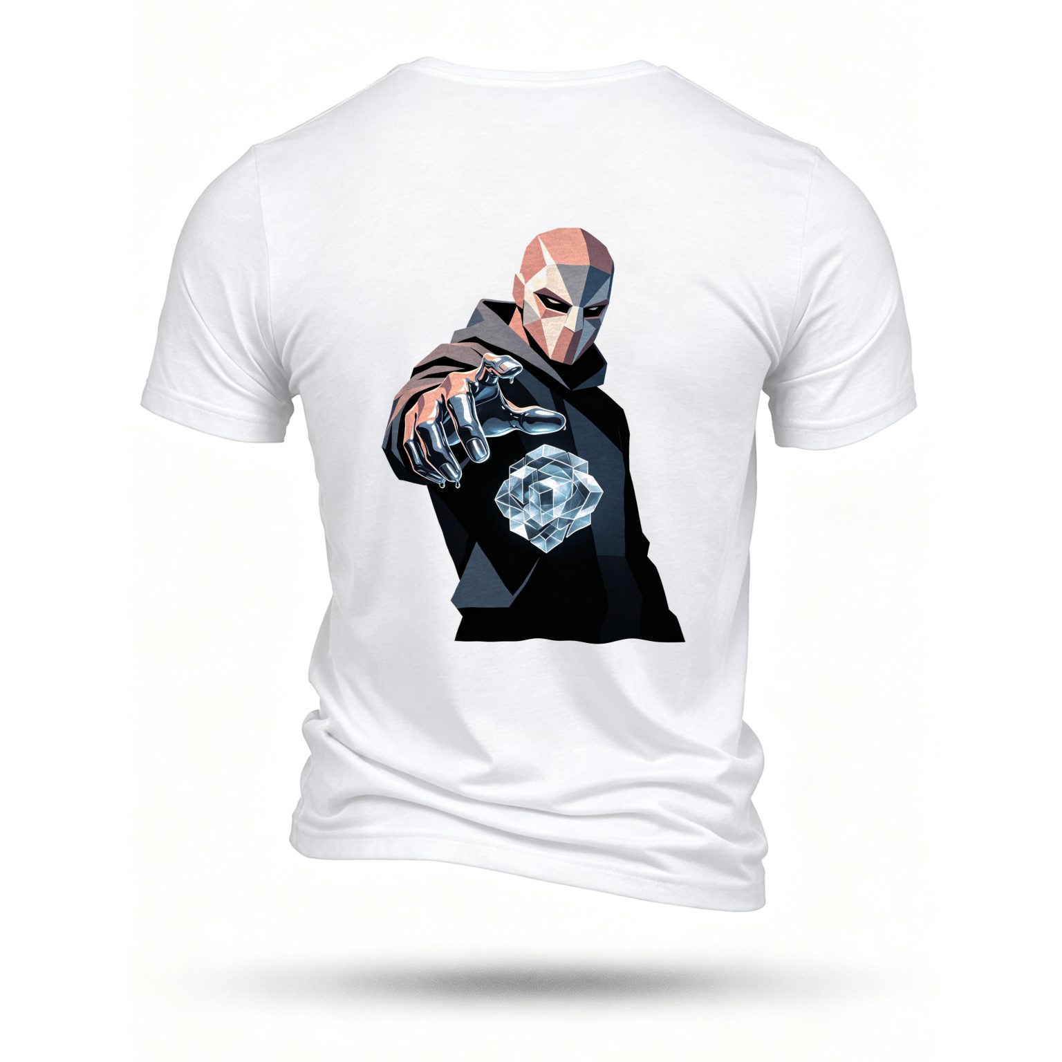 White T-shirt, back print