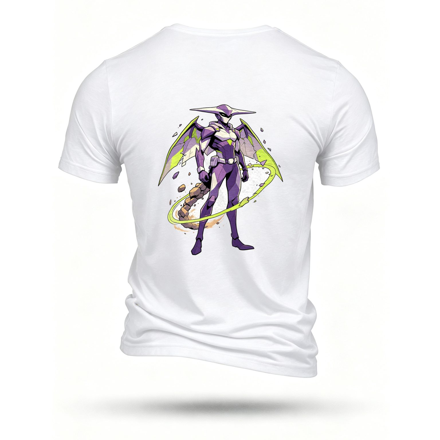 White T-shirt, back print