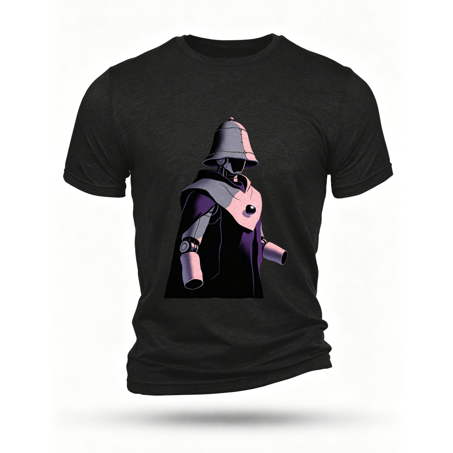 Black T-shirt, front print