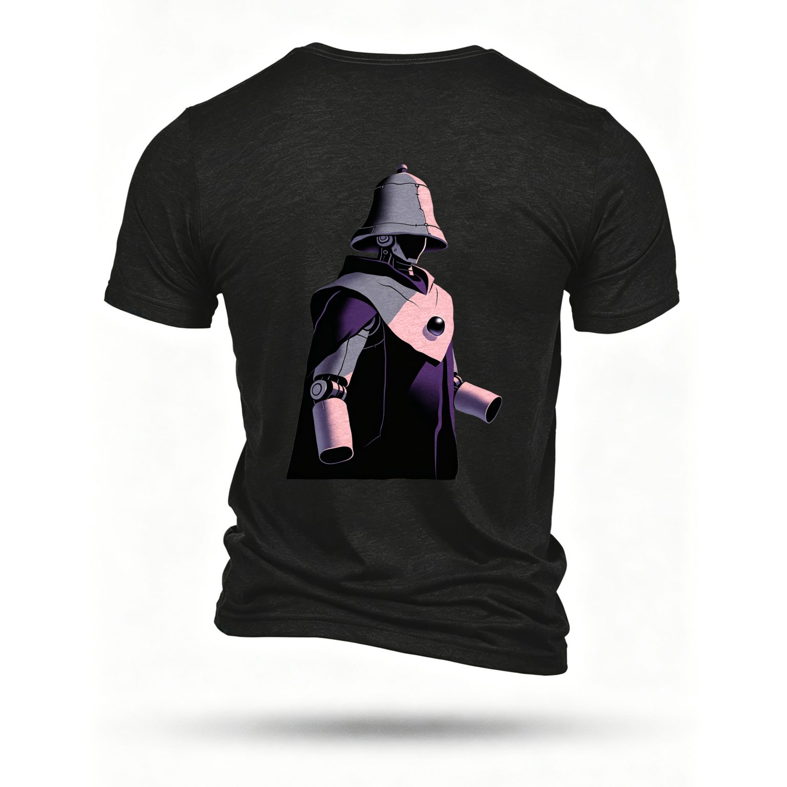 Black T-shirt, back print
