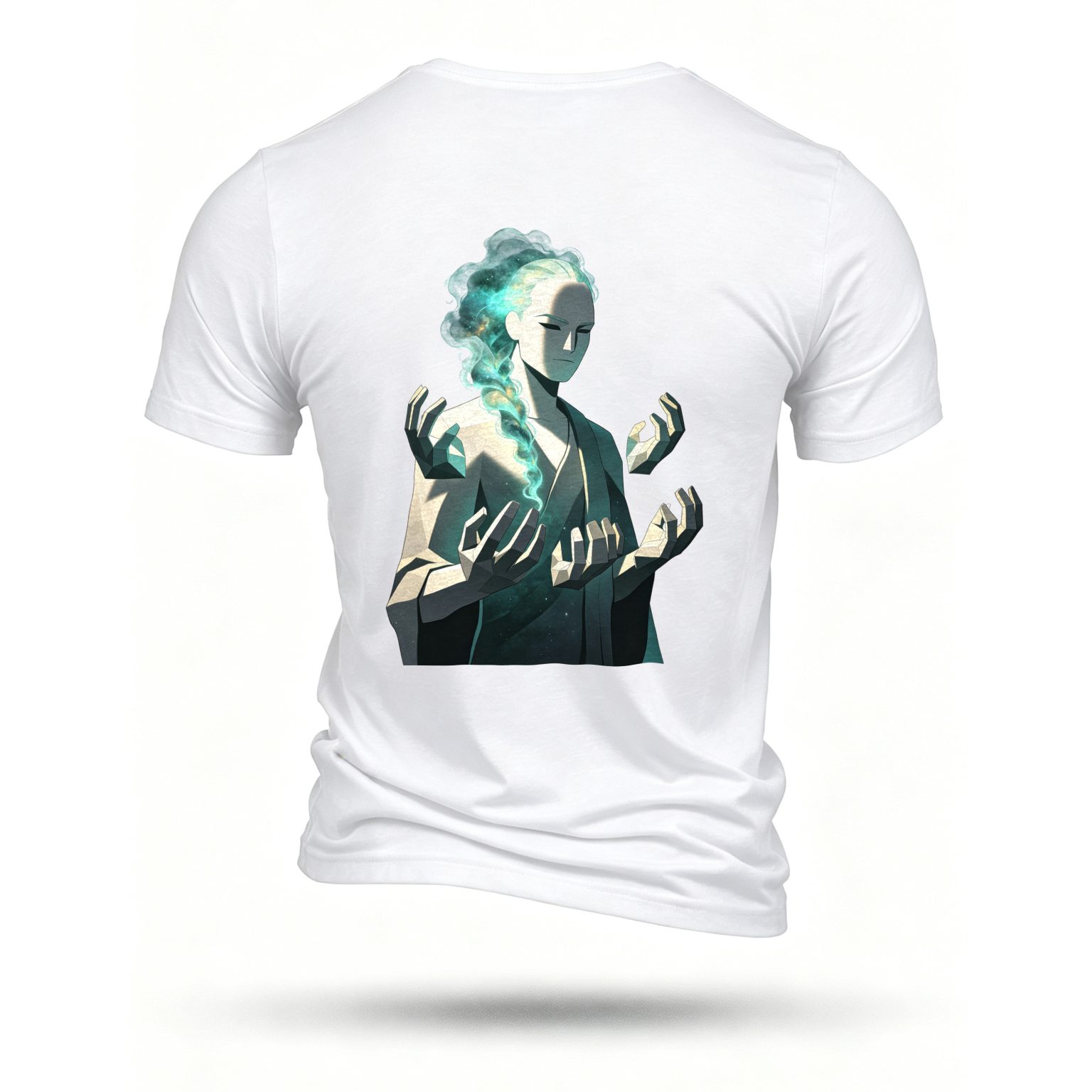 White T-shirt, back print