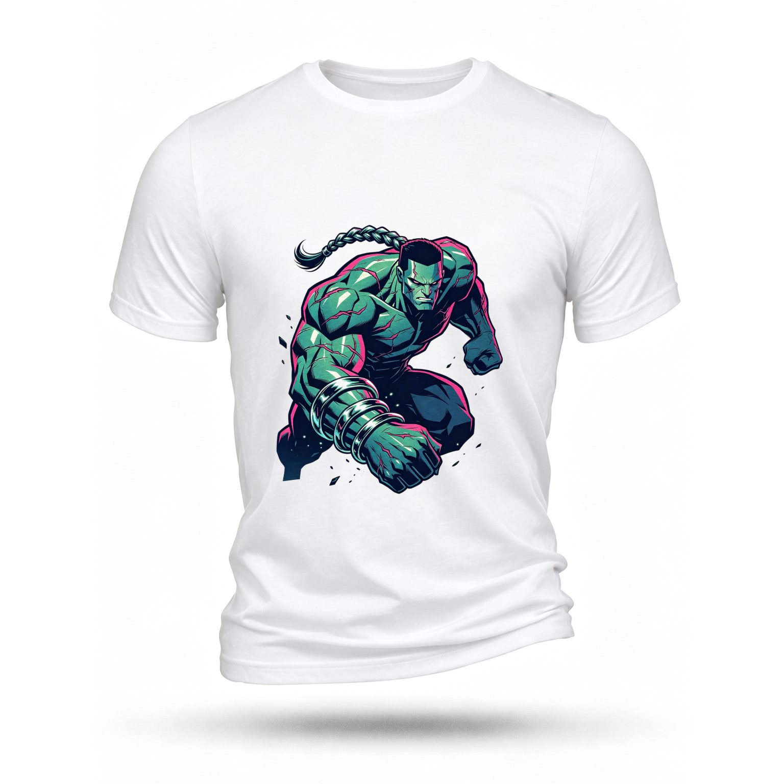 White T-shirt, front print