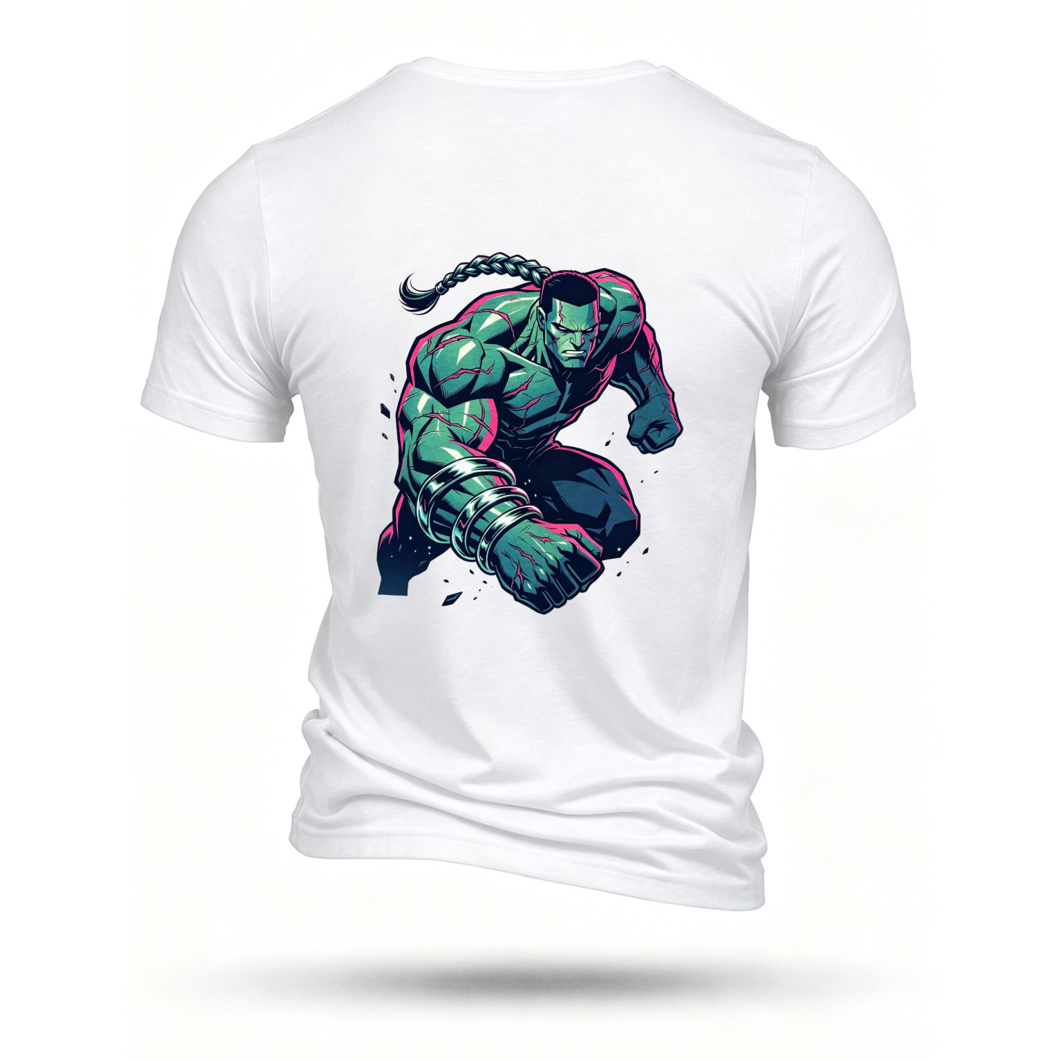 White T-shirt, back print