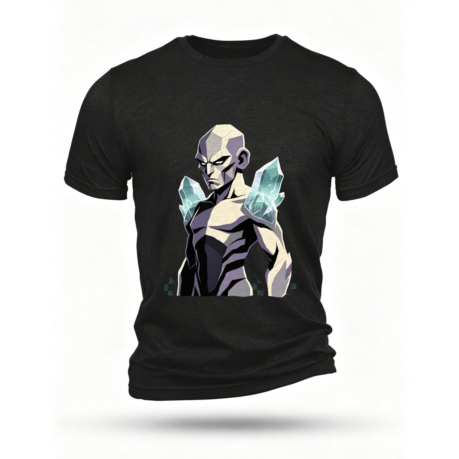 Black T-shirt, front print