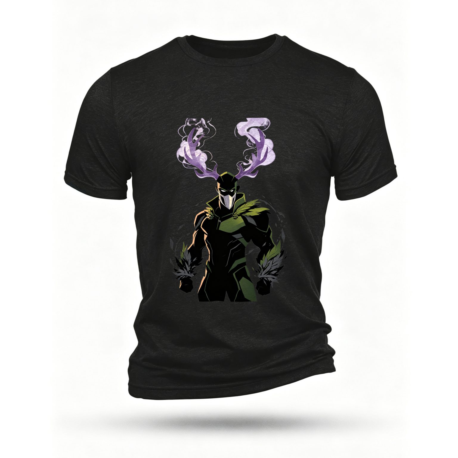 Black T-shirt, front print