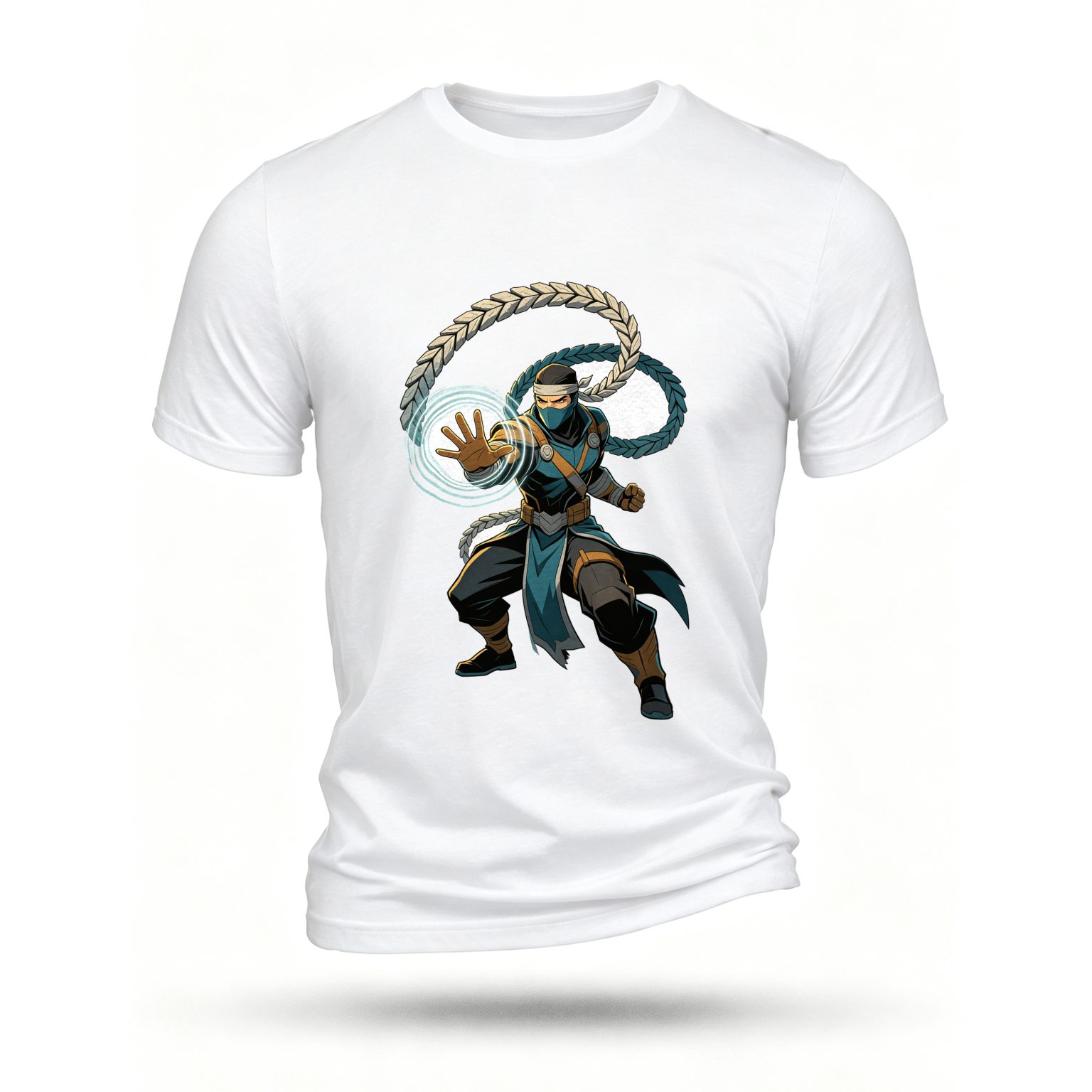 White T-shirt, front print