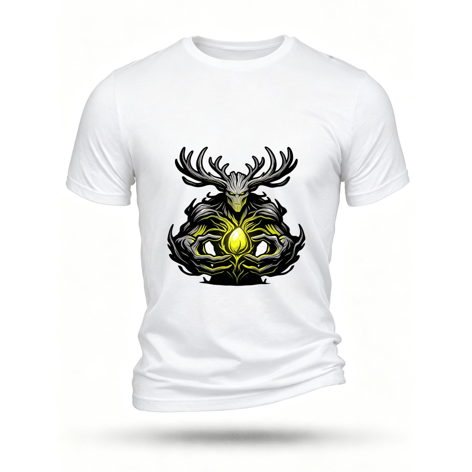 White T-shirt, front print