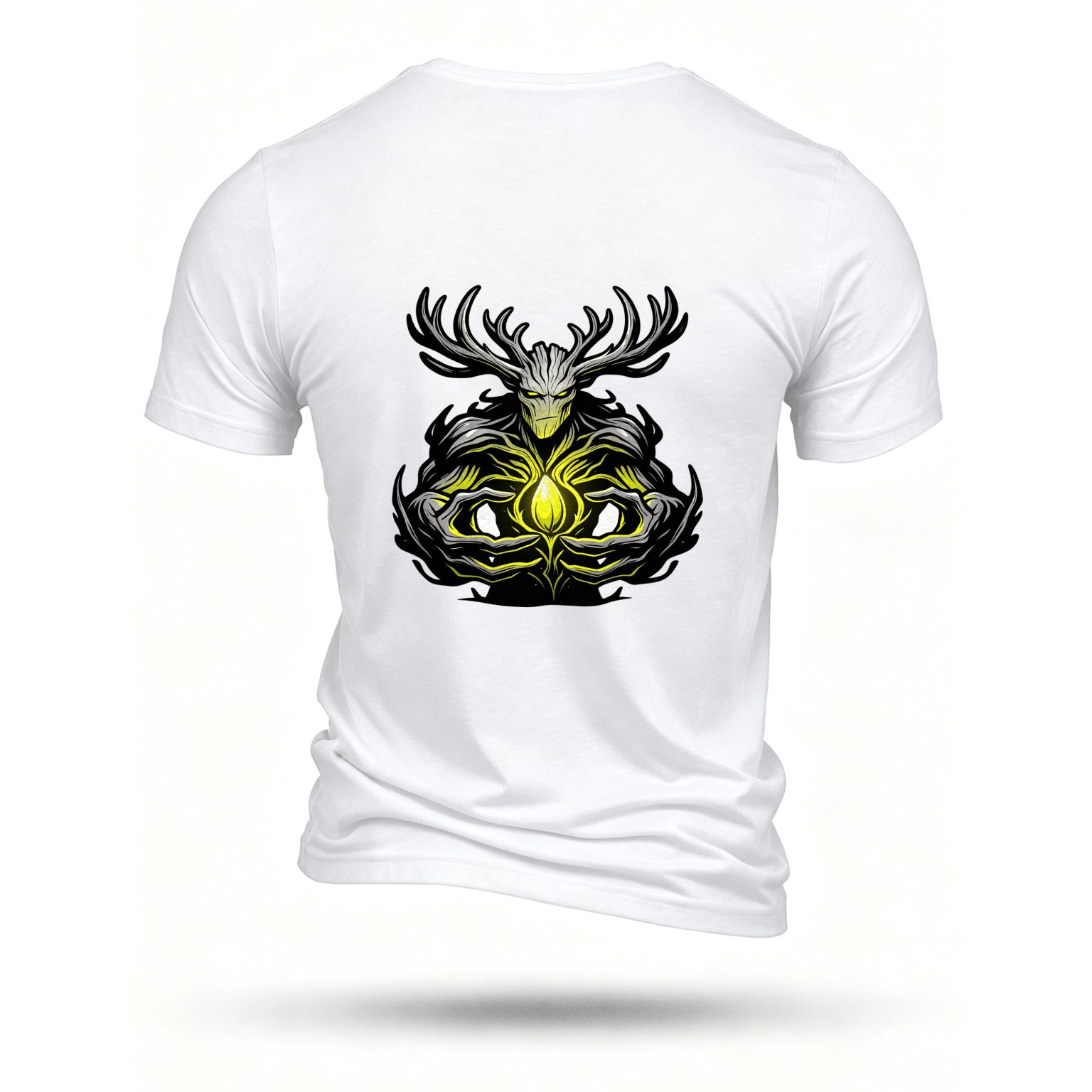 White T-shirt, back print