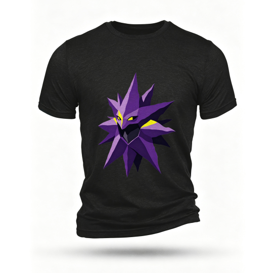 Black T-shirt, front print