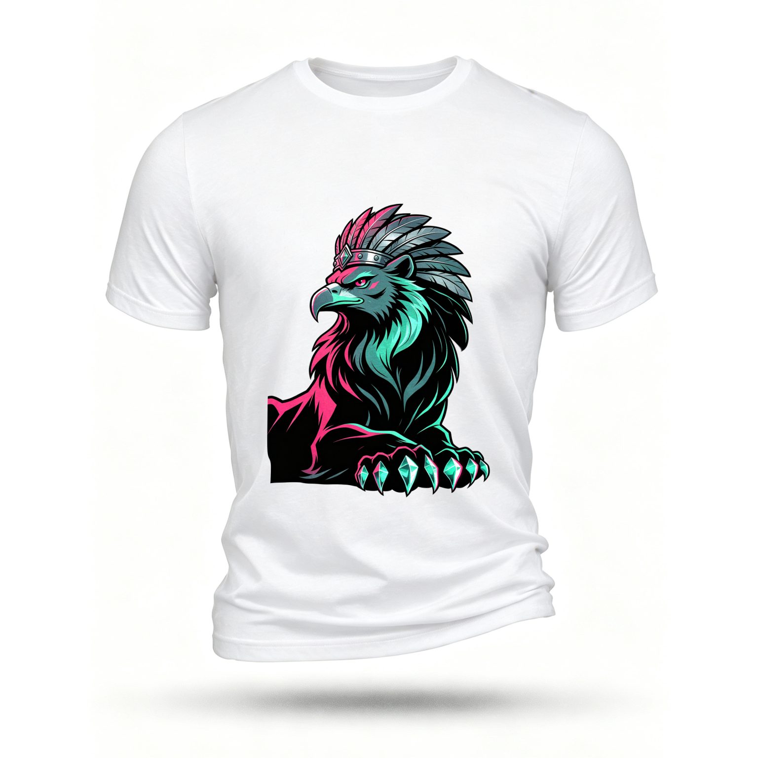 White T-shirt, front print
