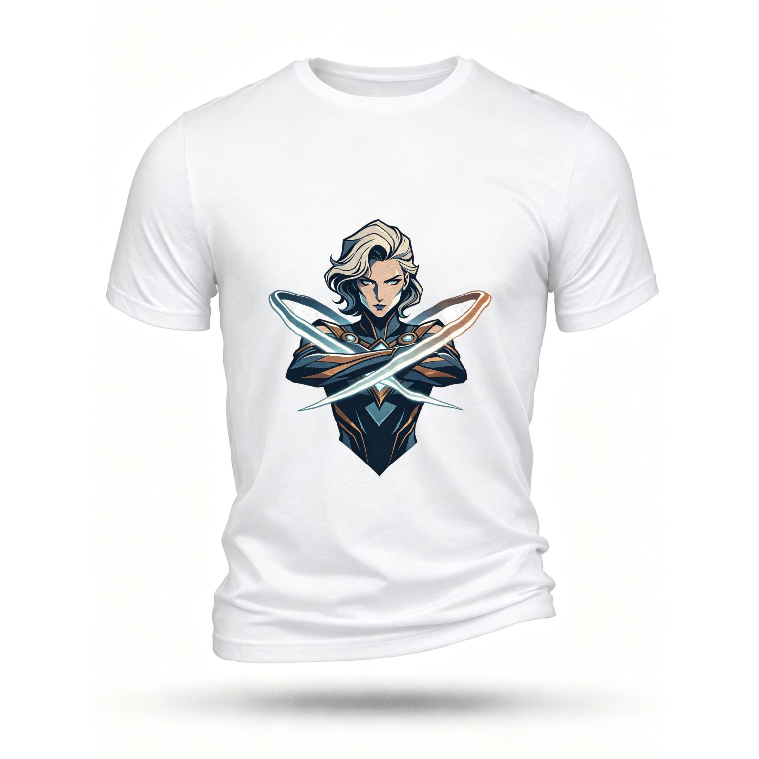 White T-shirt, front print