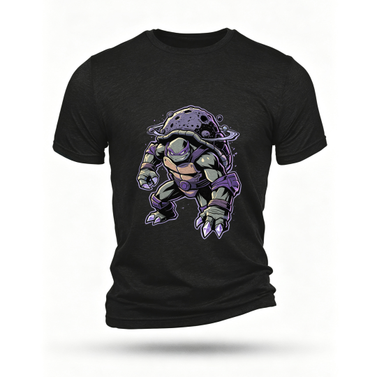 Black T-shirt, front print