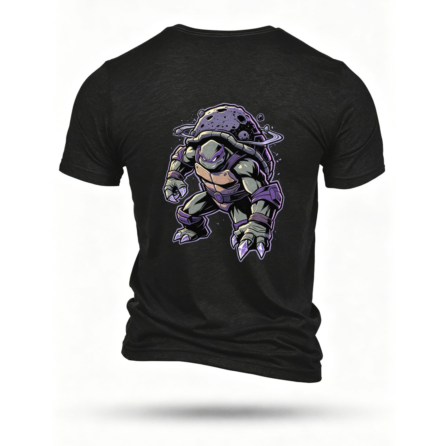 Black T-shirt, back print